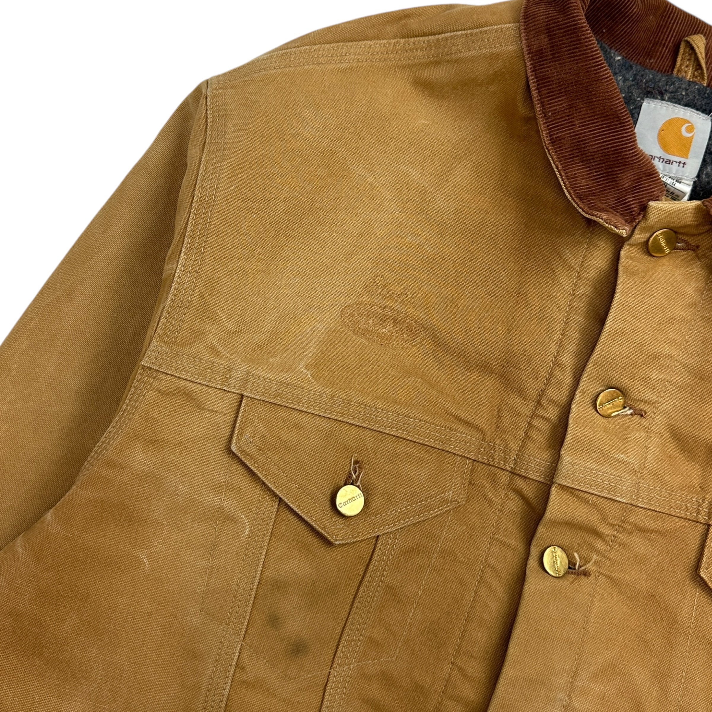 Vintage Carhartt Trucker Jacket Tan