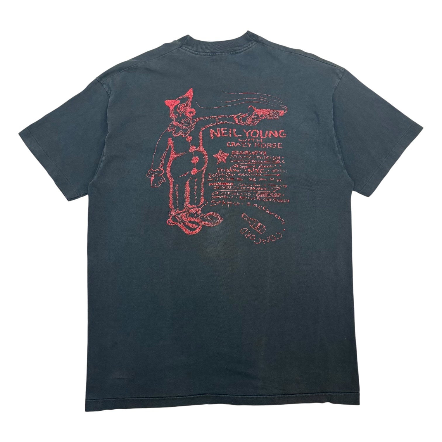 1996 Neil Young & Crazy Horse Tour Tee Black