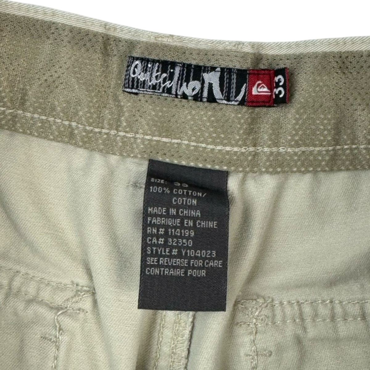 Vintage Y2K Quiksilver Cargo Shorts White