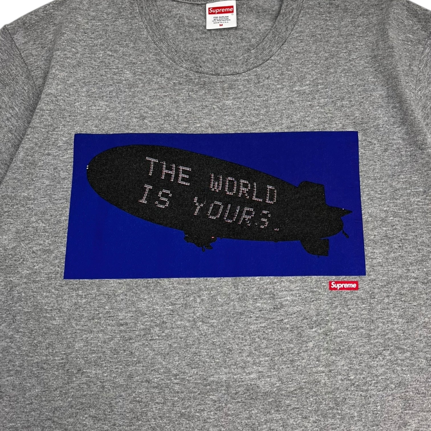 Supreme Scarface Blimp Tee Heather Grey