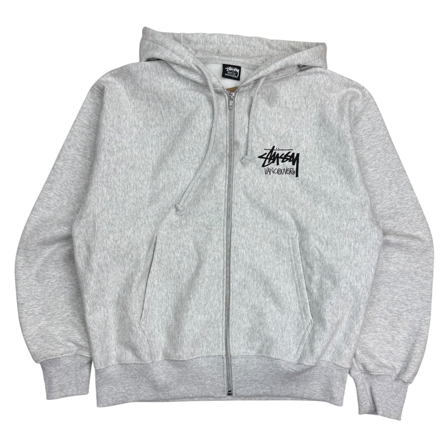 Stussy Vancouver Chapter Zip Hoodie Heather Grey