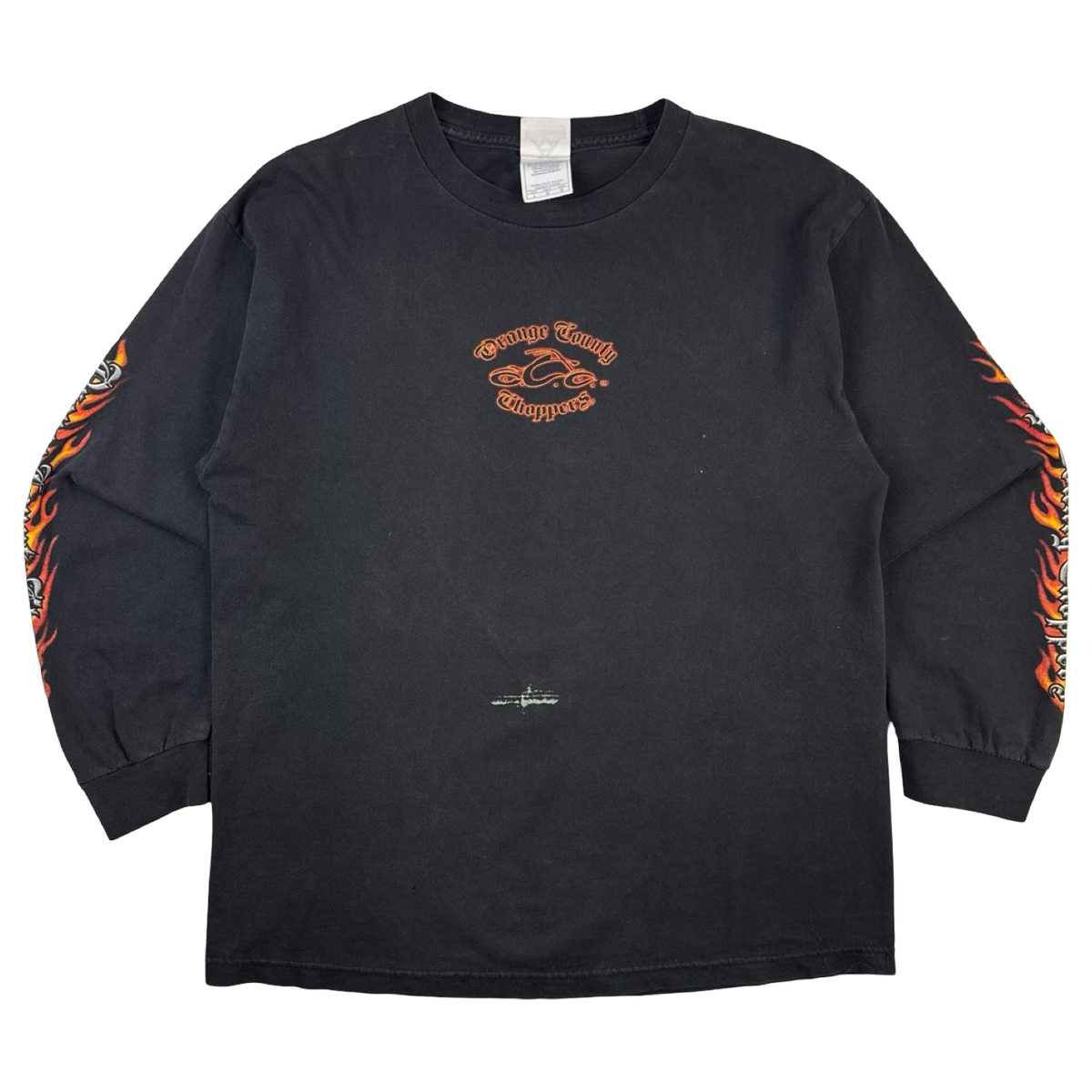 Vintage Y2K Orange County Choppers Flame Sleeve T-Shirt