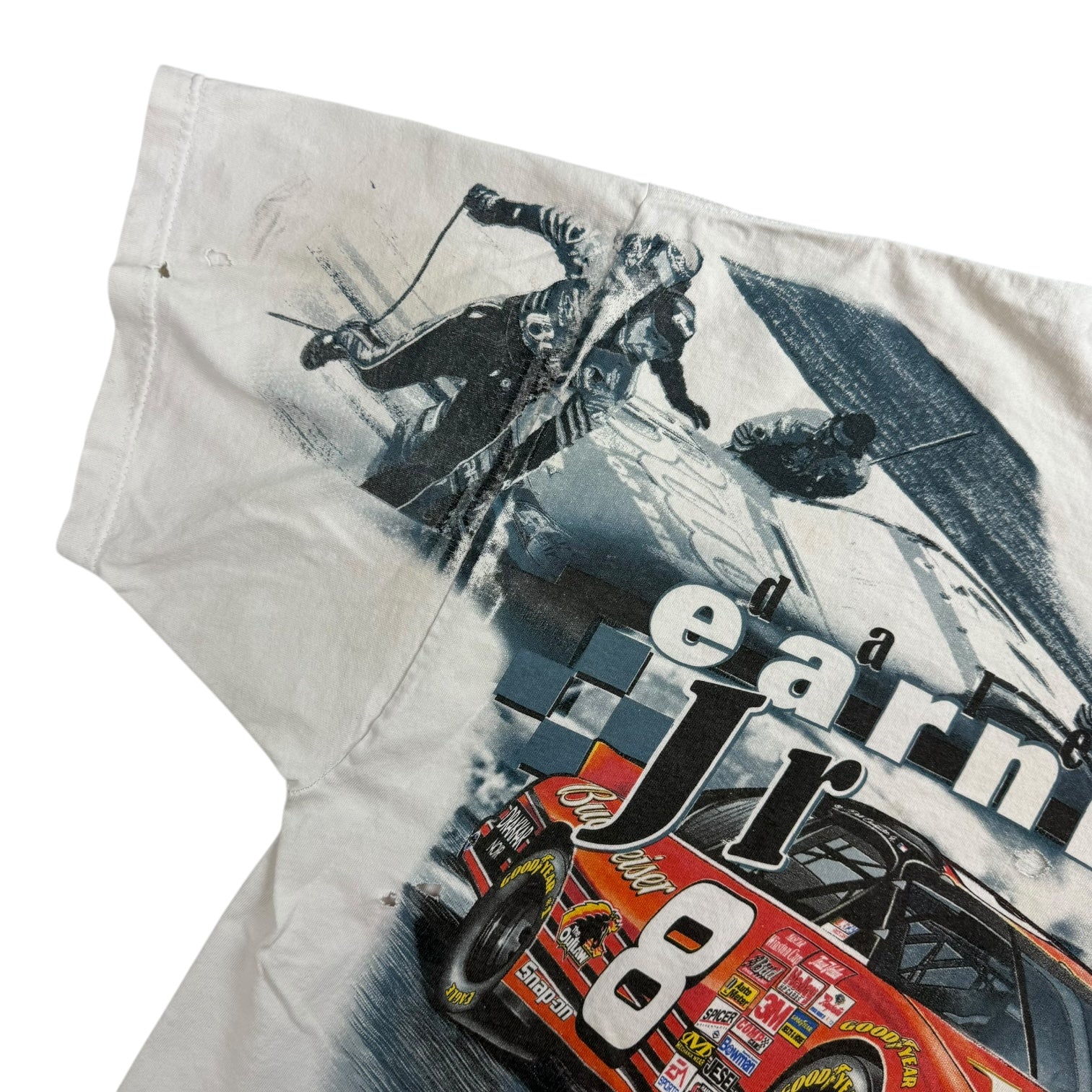 Vintage Dale Earnhardt Jr Tee White