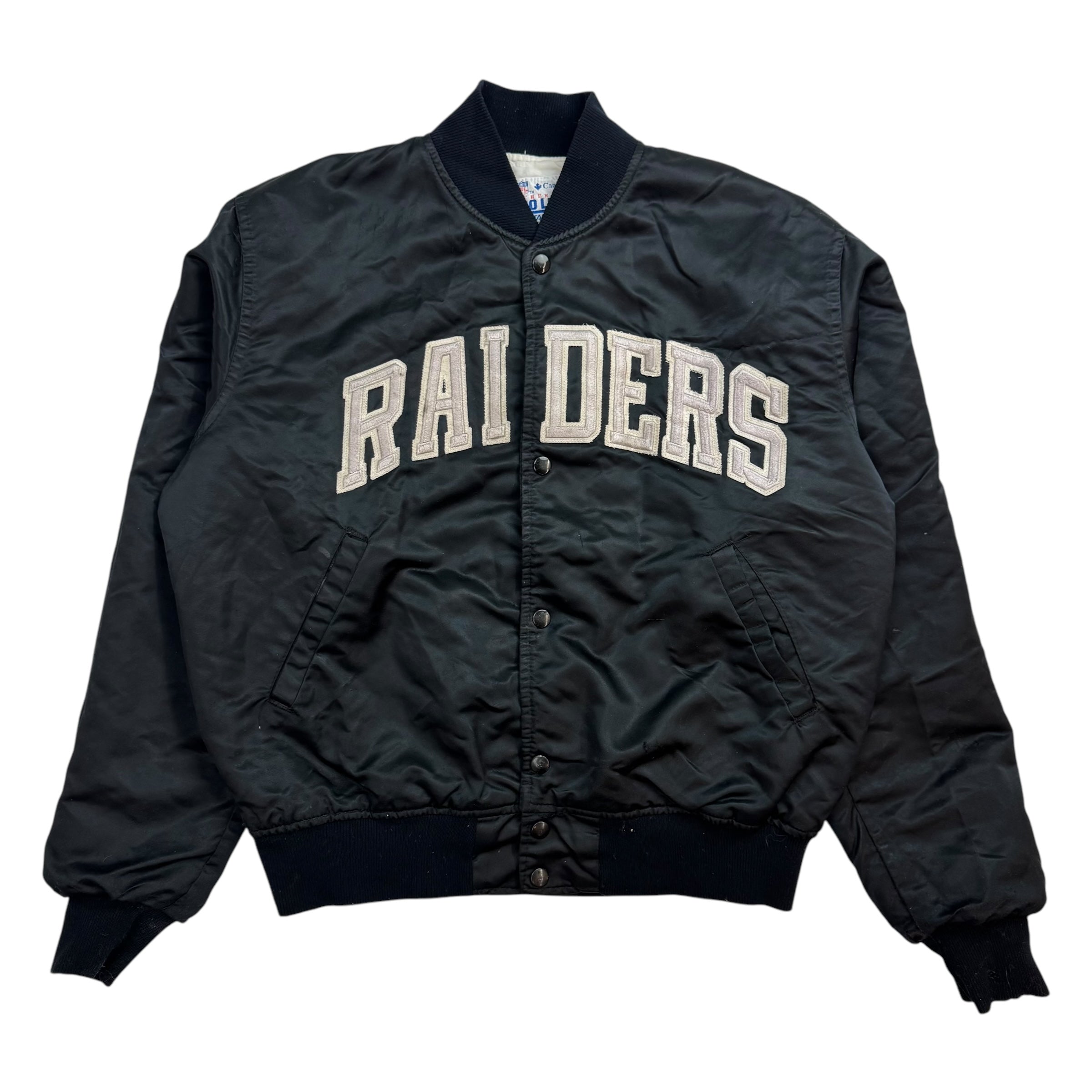 Vintage Raiders Bomber Jacket Black