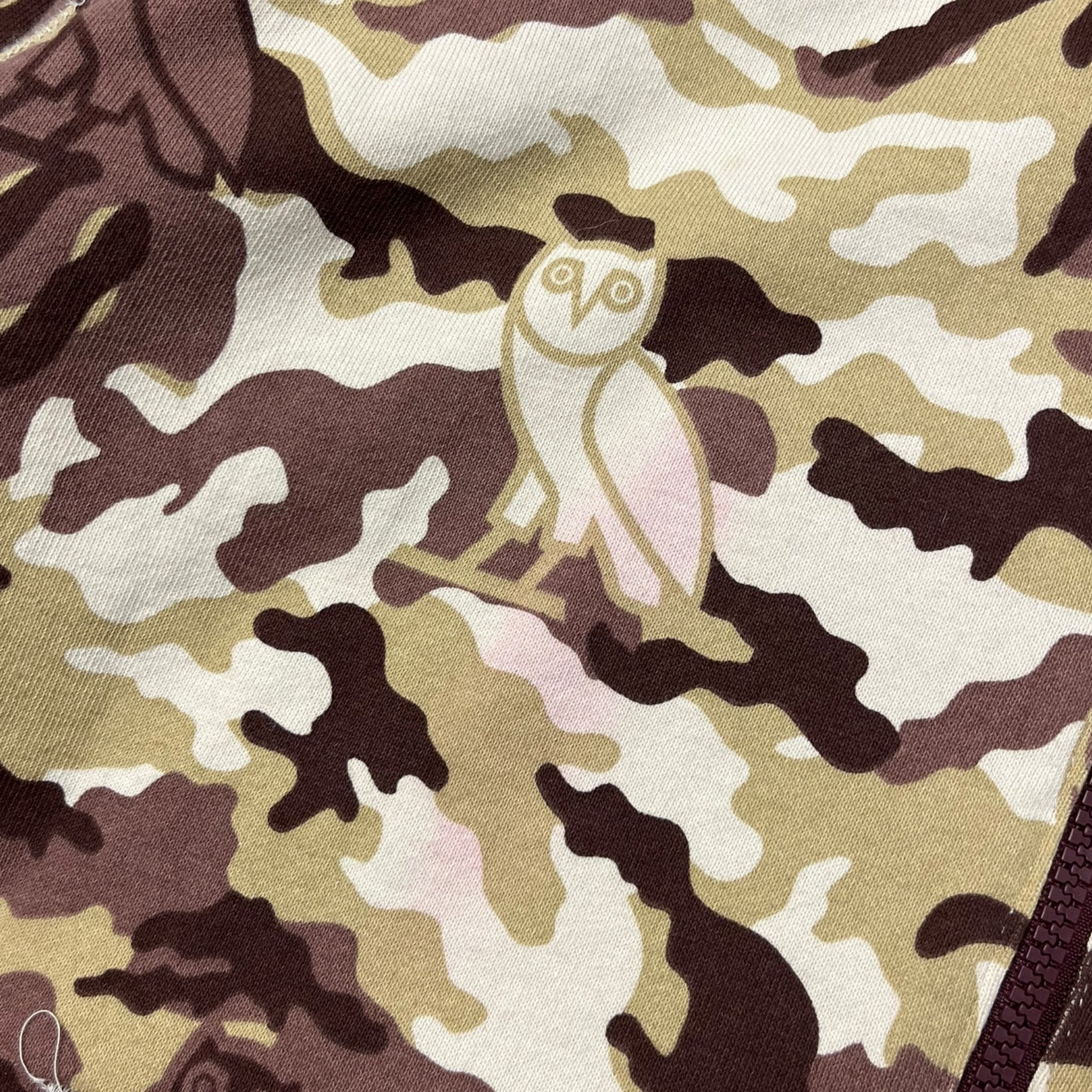 A Bathing Ape X OVO Woodland Camo Shark Reversible Full Zip Hoodie