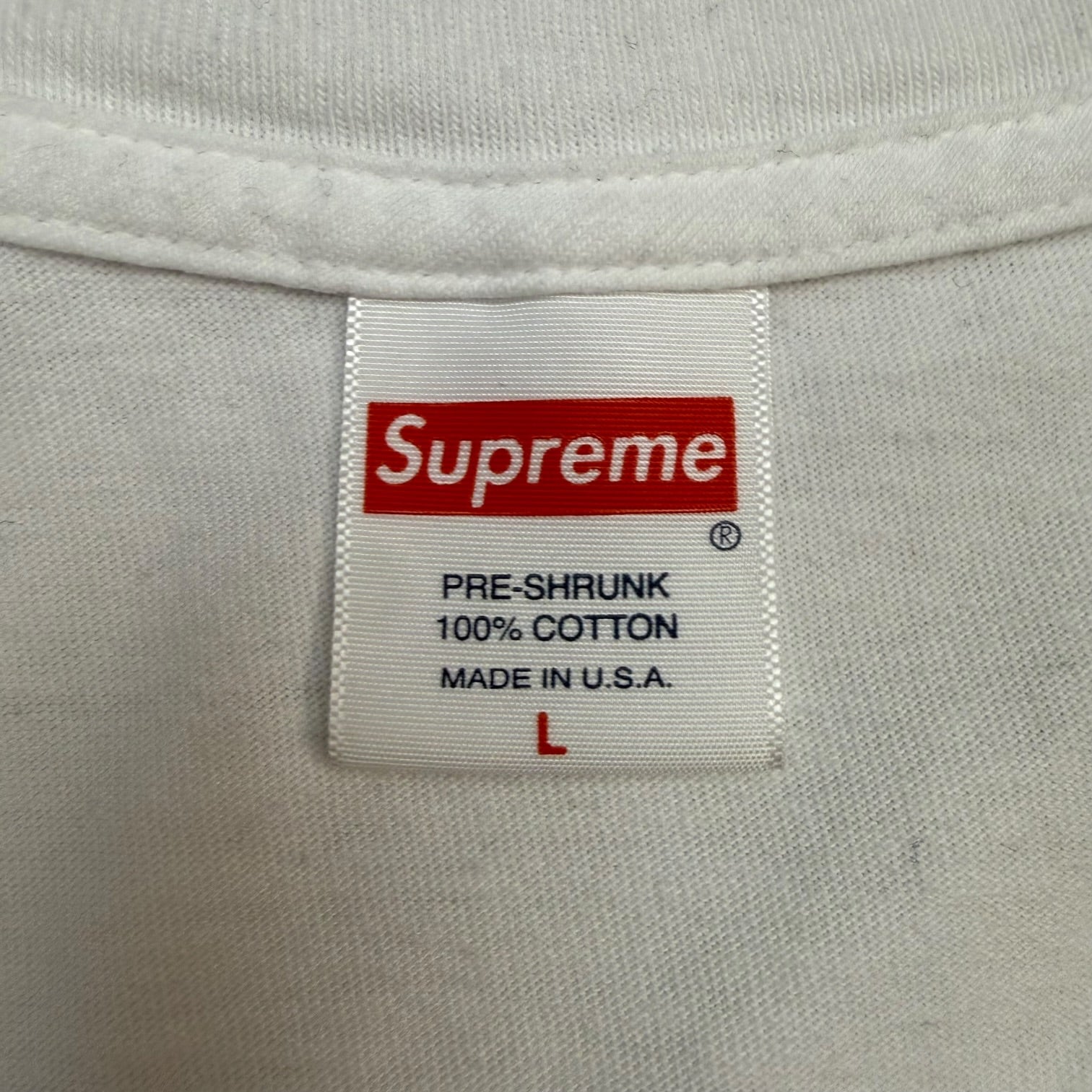 Supreme Tonal Box Logo Tee White