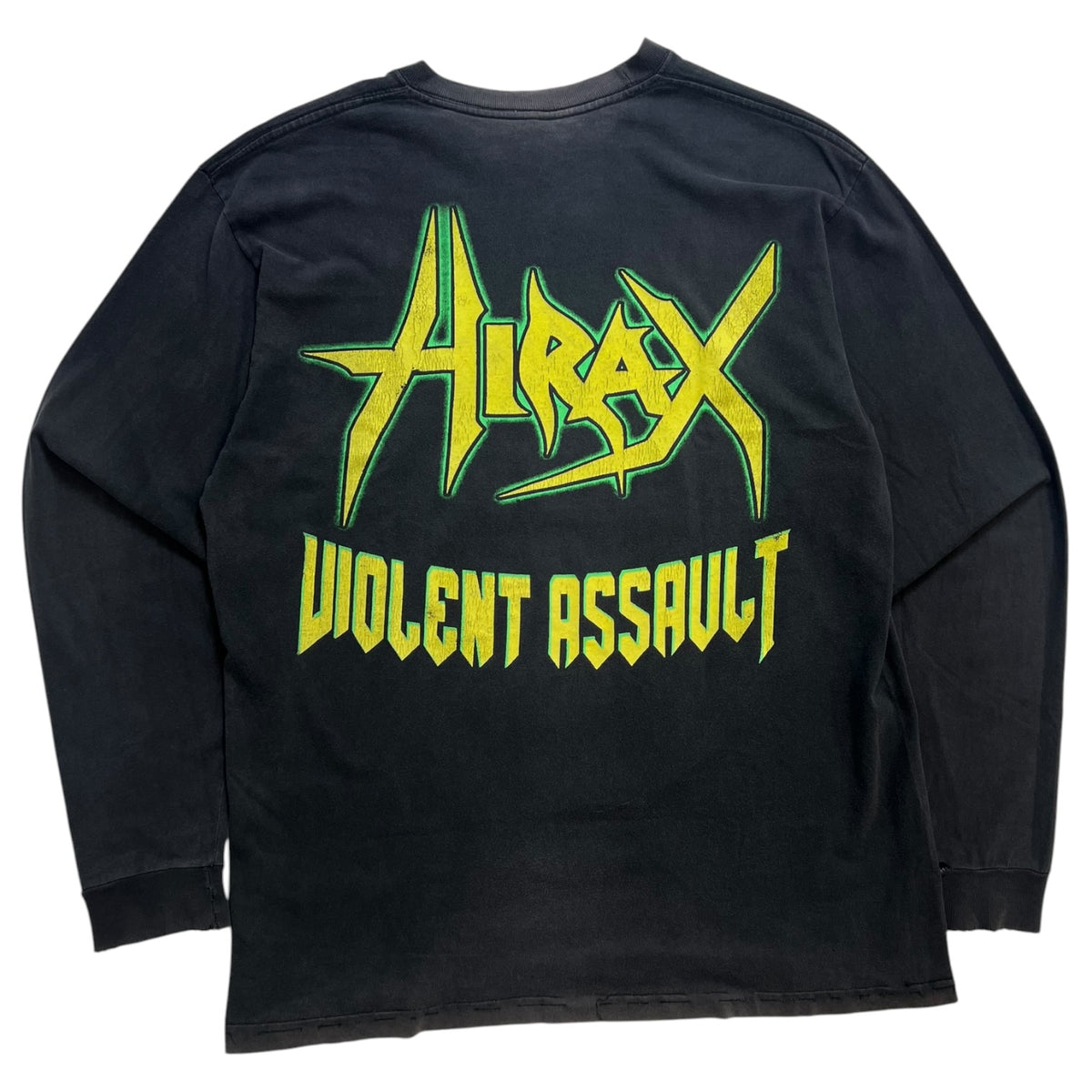 Vintage Hirax “Violent Assault” Long Sleeve T-Shirt Black