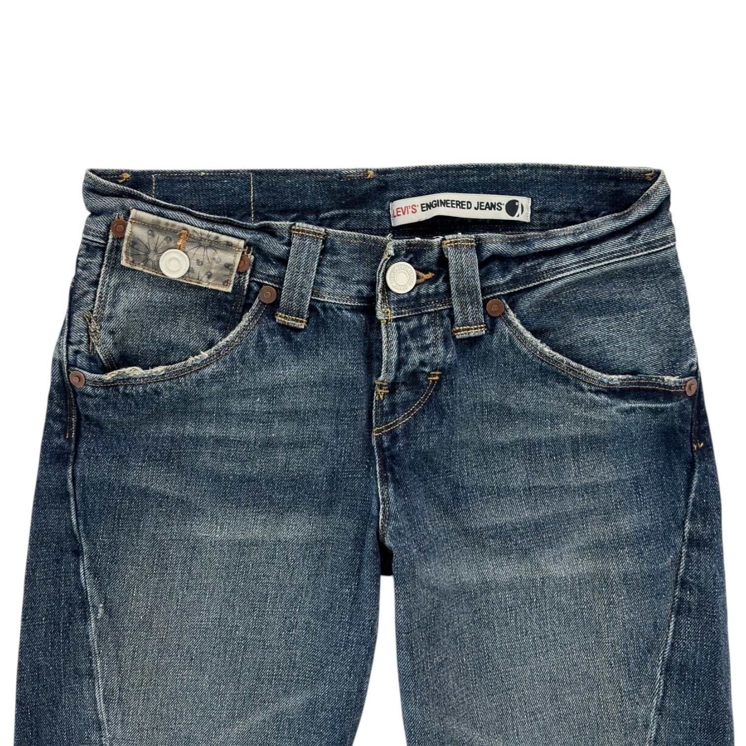 (W) Y2K Levi's Engineered Jeans Twist Seam Denim