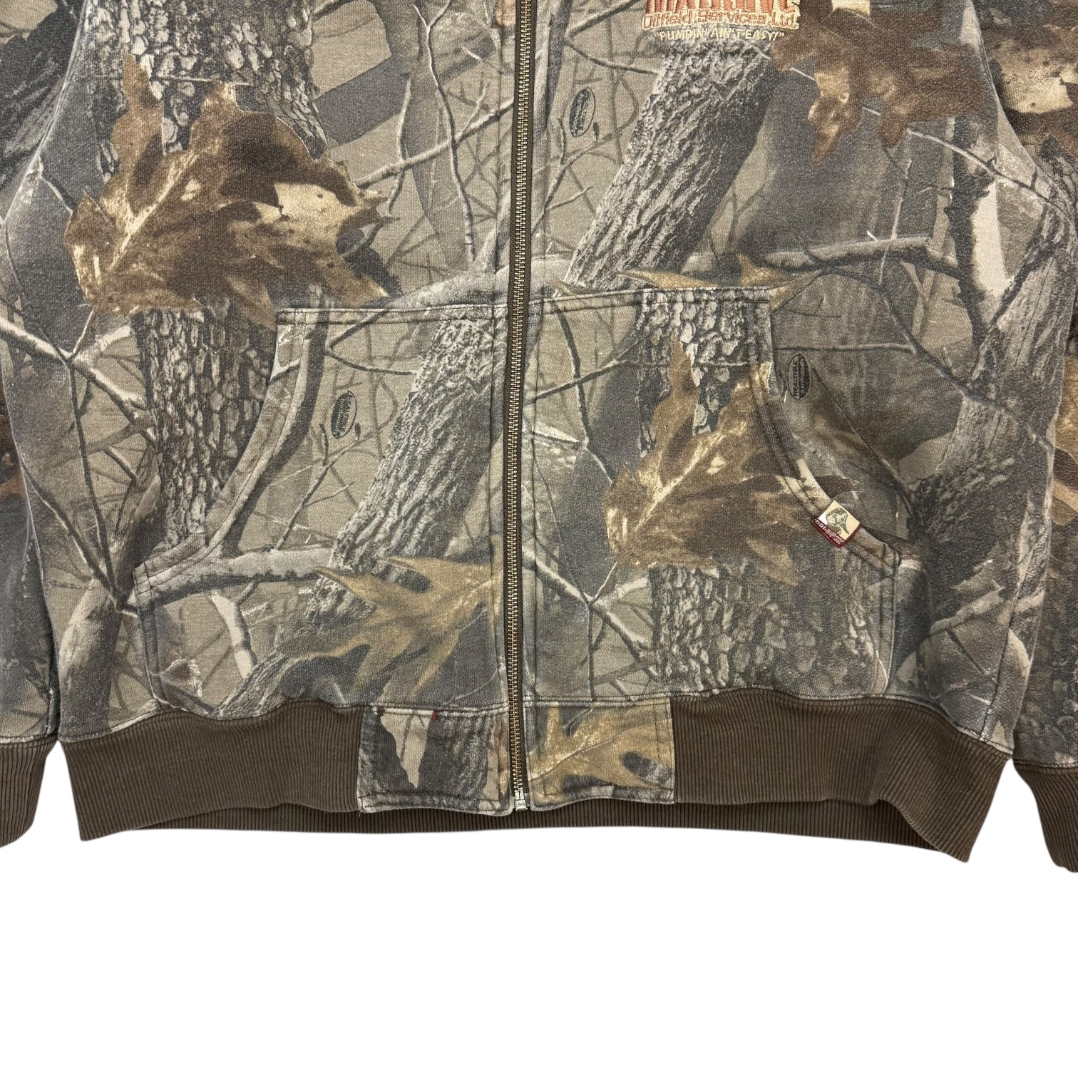Vintage RealTree Zip Up Sweater Camo