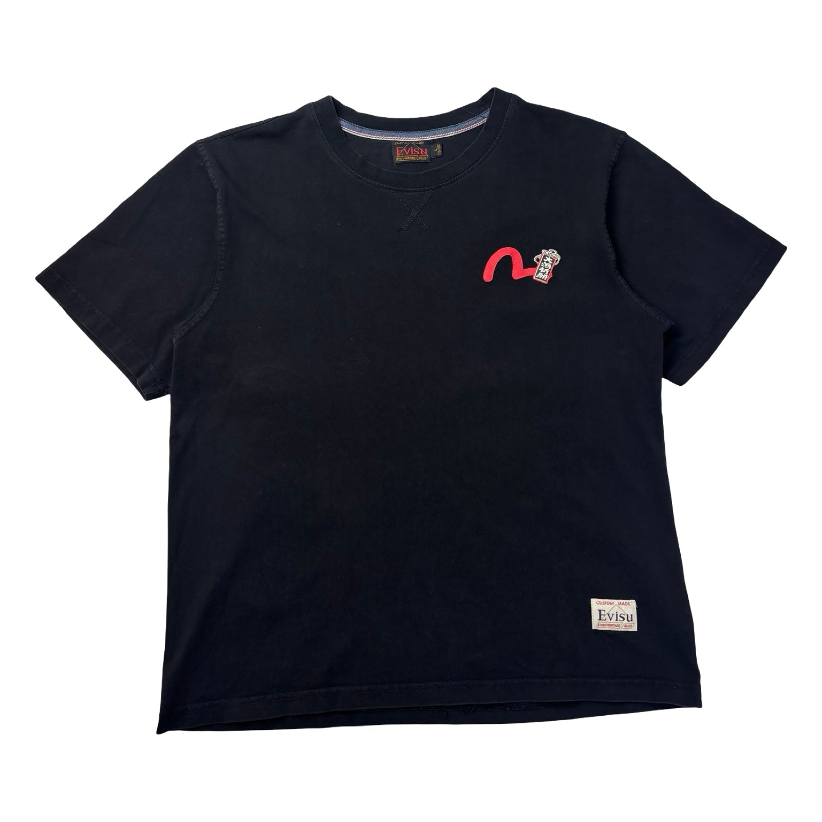 Evisu Graffiti Daruma Daicock T-Shirt Black