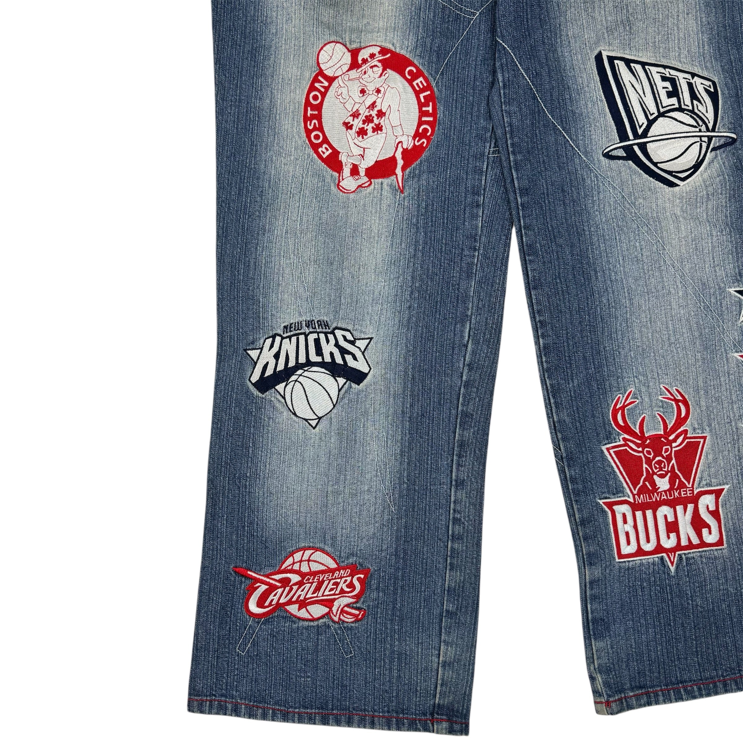 Vintage Y2K NBA Dunk Denim Eastern Conference Logo Patch Denim Jeans