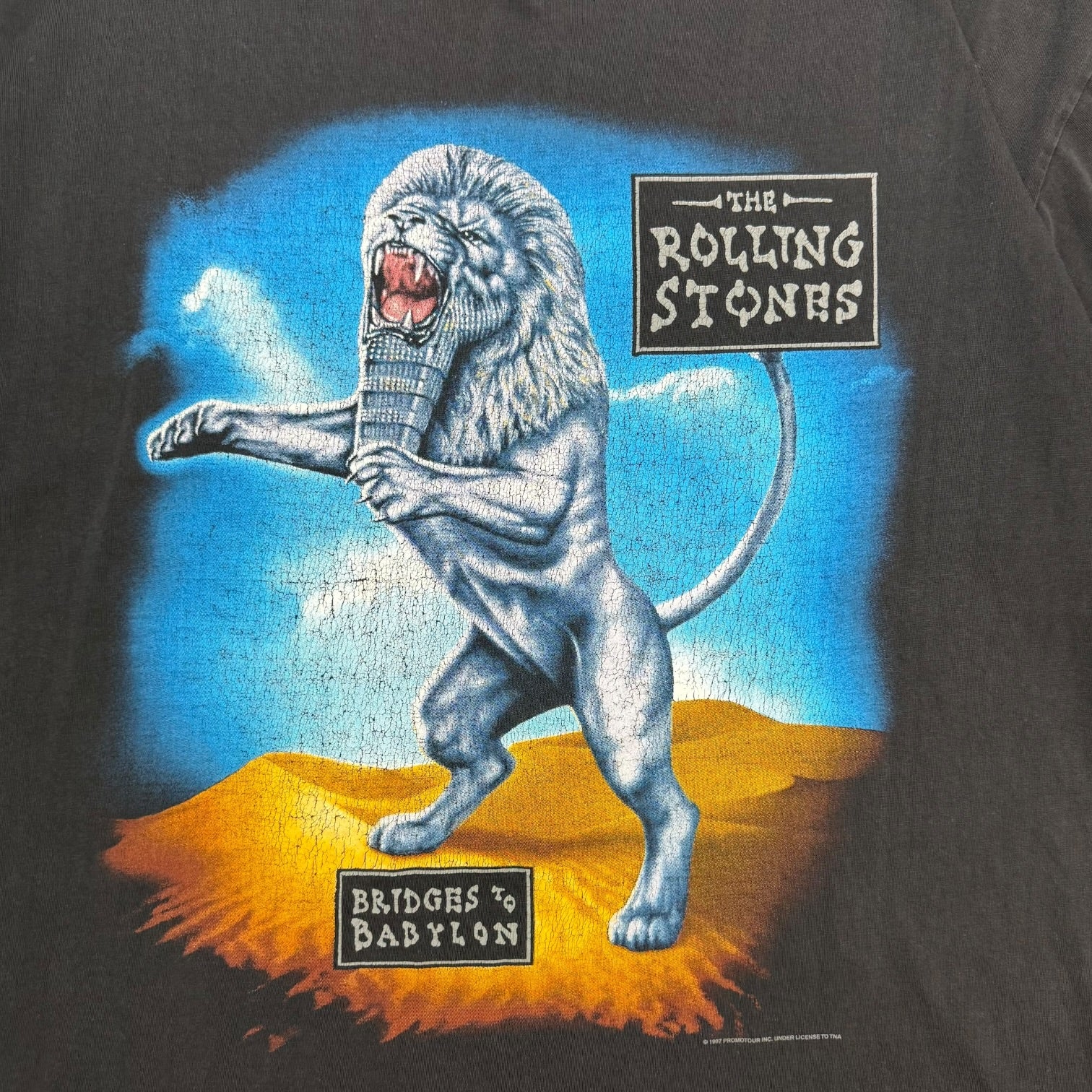 1998 The Rolling Stones Bridges To Babylon European Tour Tee Black