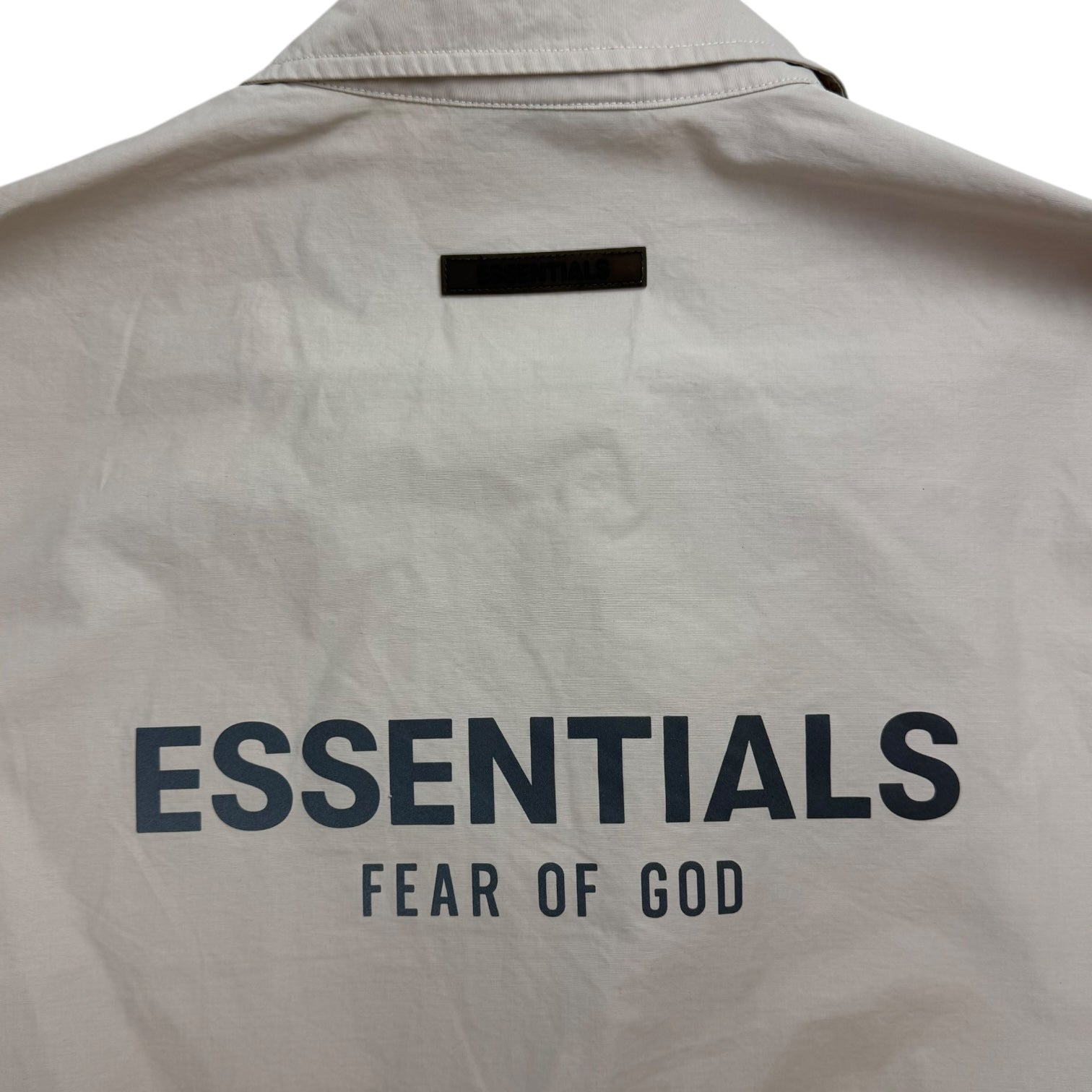 Fear Of God Essentials Coach Jacket Cement