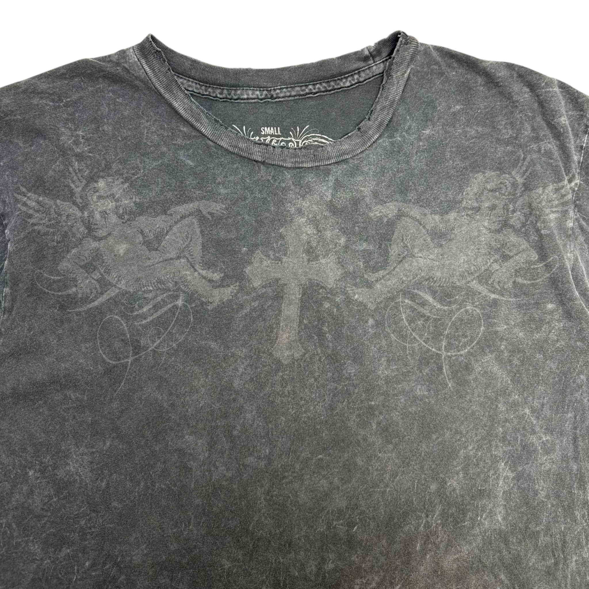 Y2K Affliction Bleeding Cherubs Mall Goth T-Shirt