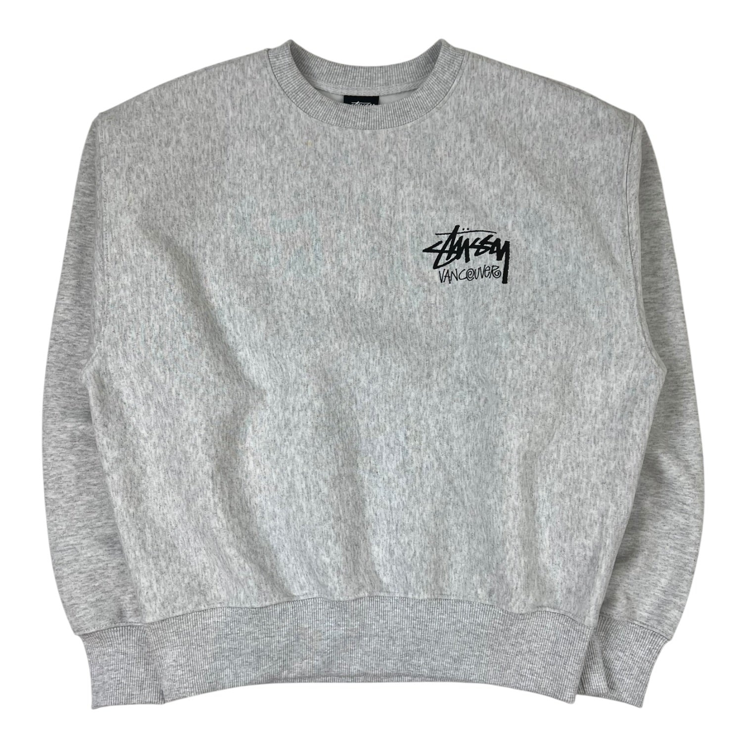 Stussy Stock Vancouver Crewneck Ash Heather