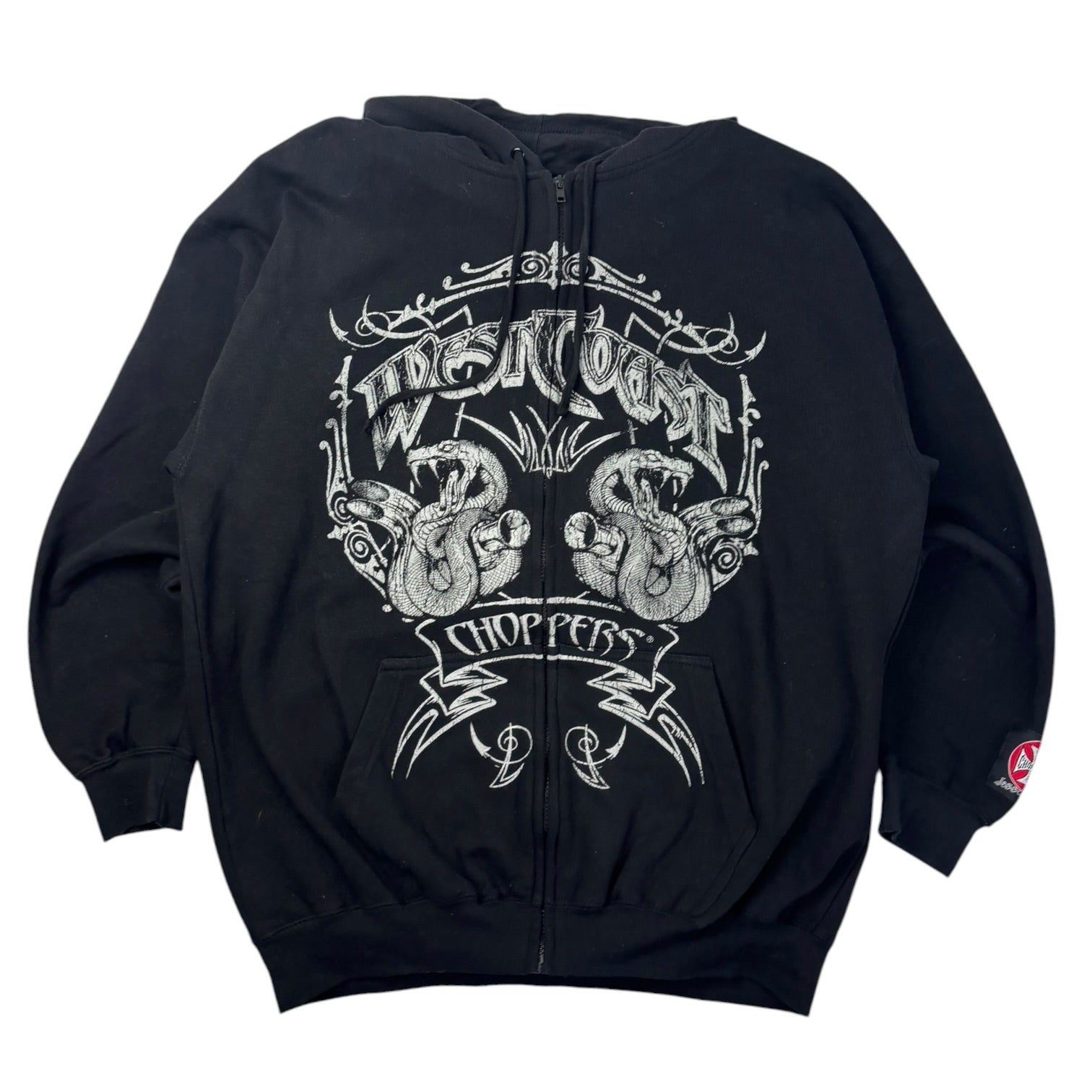 Vintage 2000s West Coast Choppers Full Zip Hoodie Black