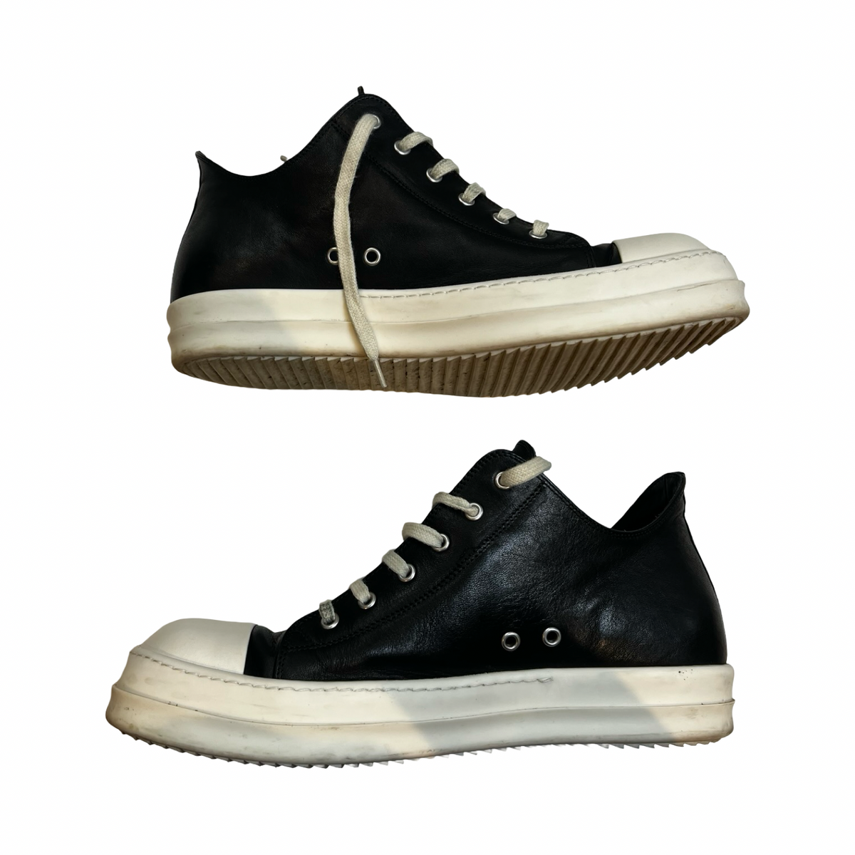 Rick Owens Temple Low Sneakers Black (Used)