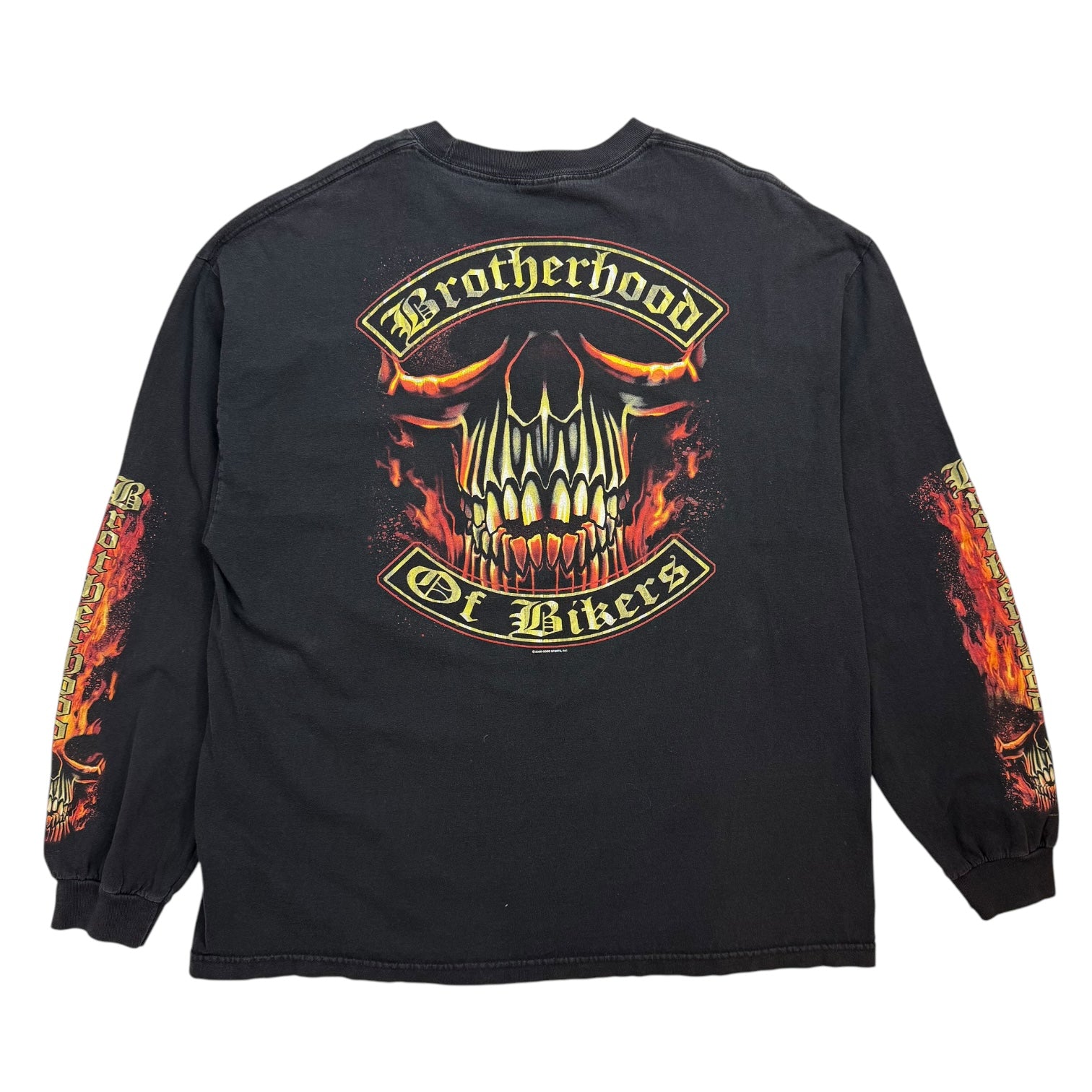 Vintage Brotherhood Of Bikers L/S Tee Black