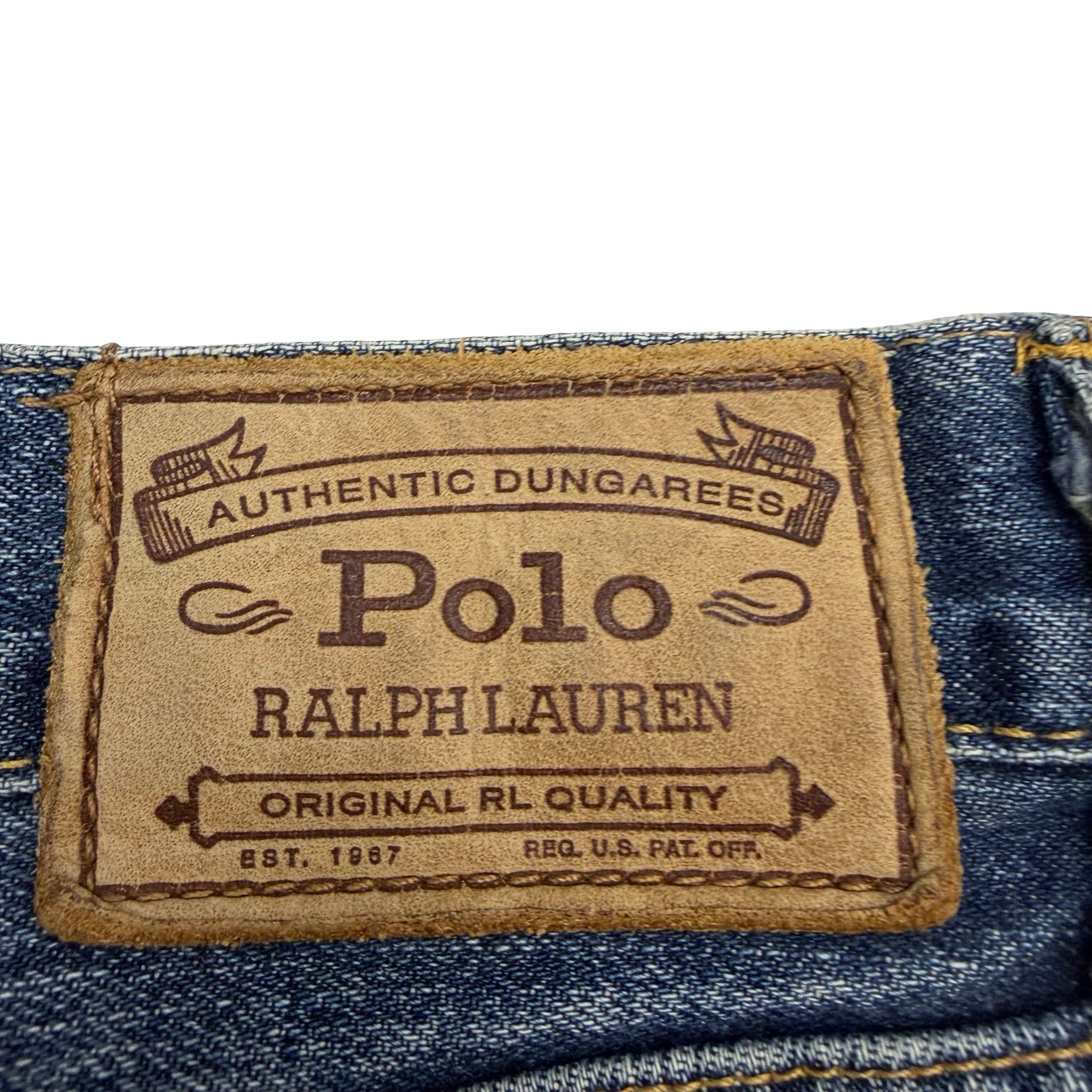 Vintage Polo Ralph Lauren Authentic Dungaree Jeans Blue