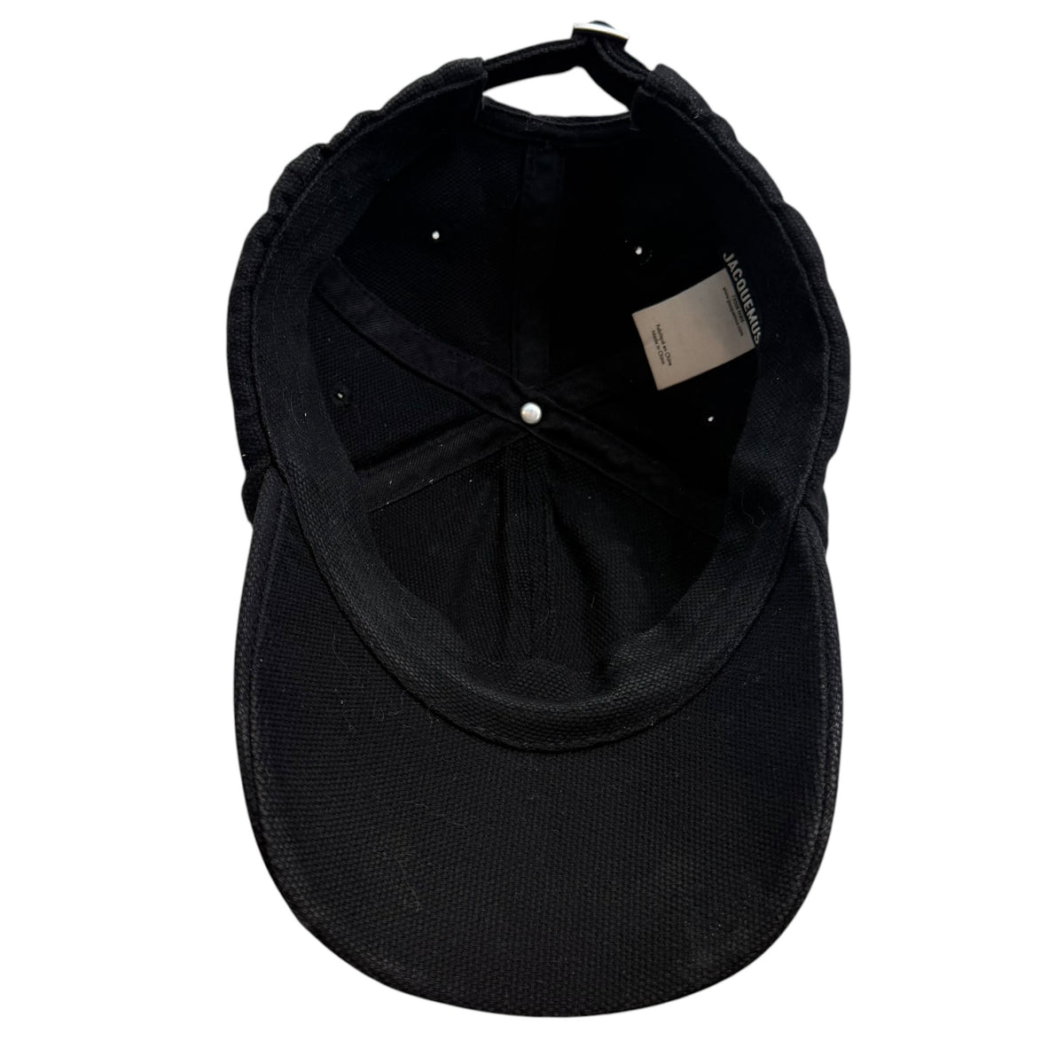 Jacquemus Cotton Baseball Cap Black
