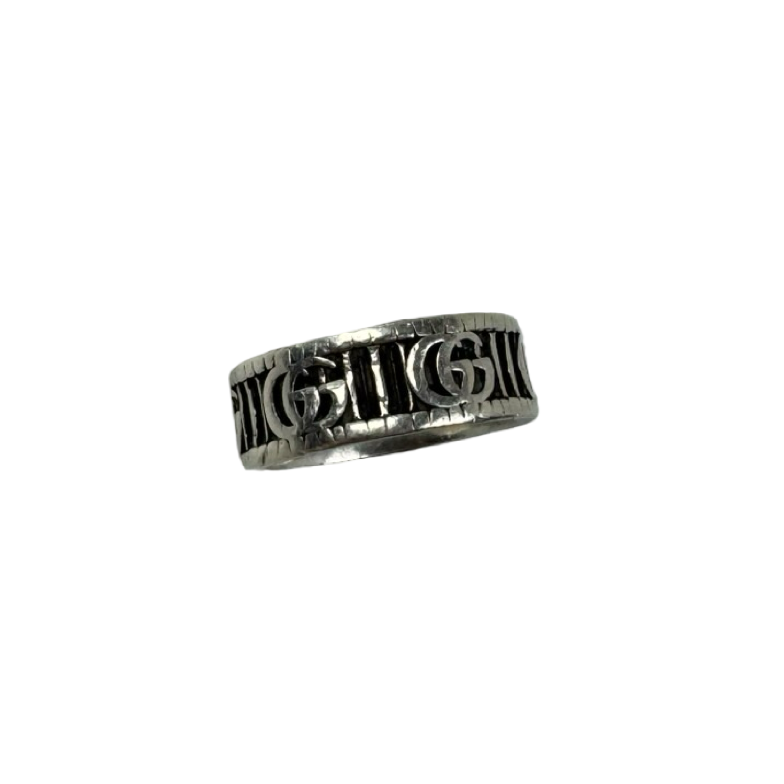 Gucci GG Marmont Wide Ring Sterling Silver