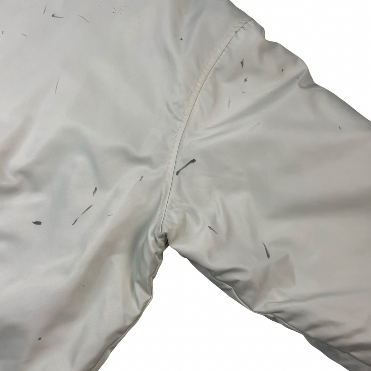 Supreme Mitchell & Ness Camo Logo Varsity Jacket White