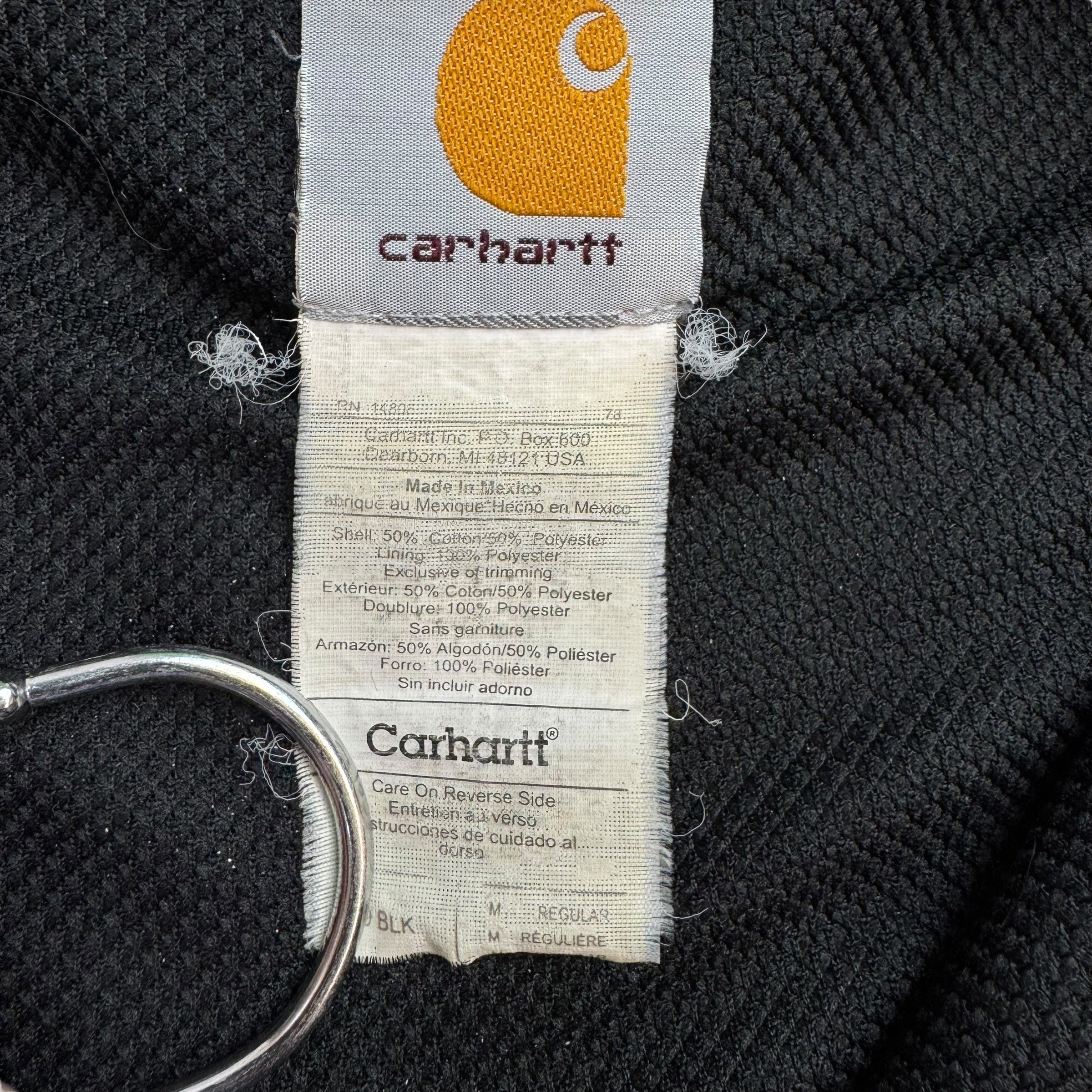 Vintage Carhartt Zip Up Jacket Black