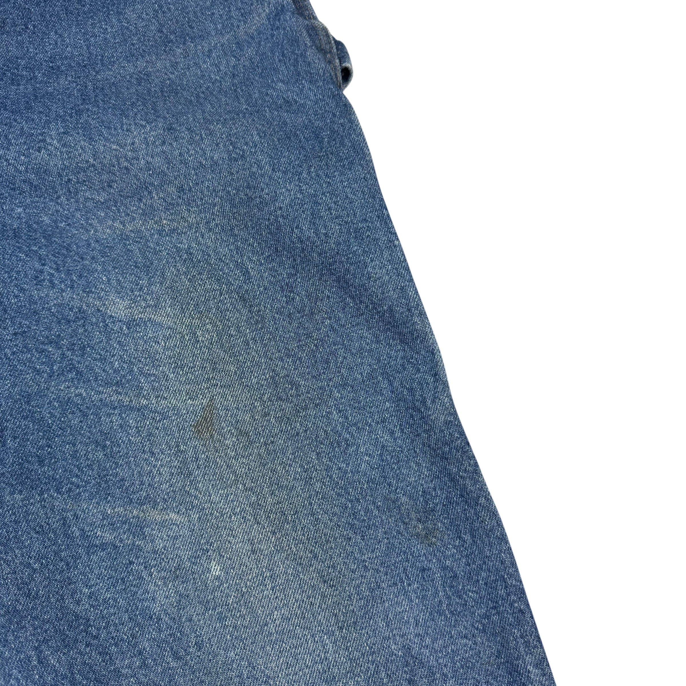 Vintage Carhartt Denim Dungaree Fit Pants Blue
