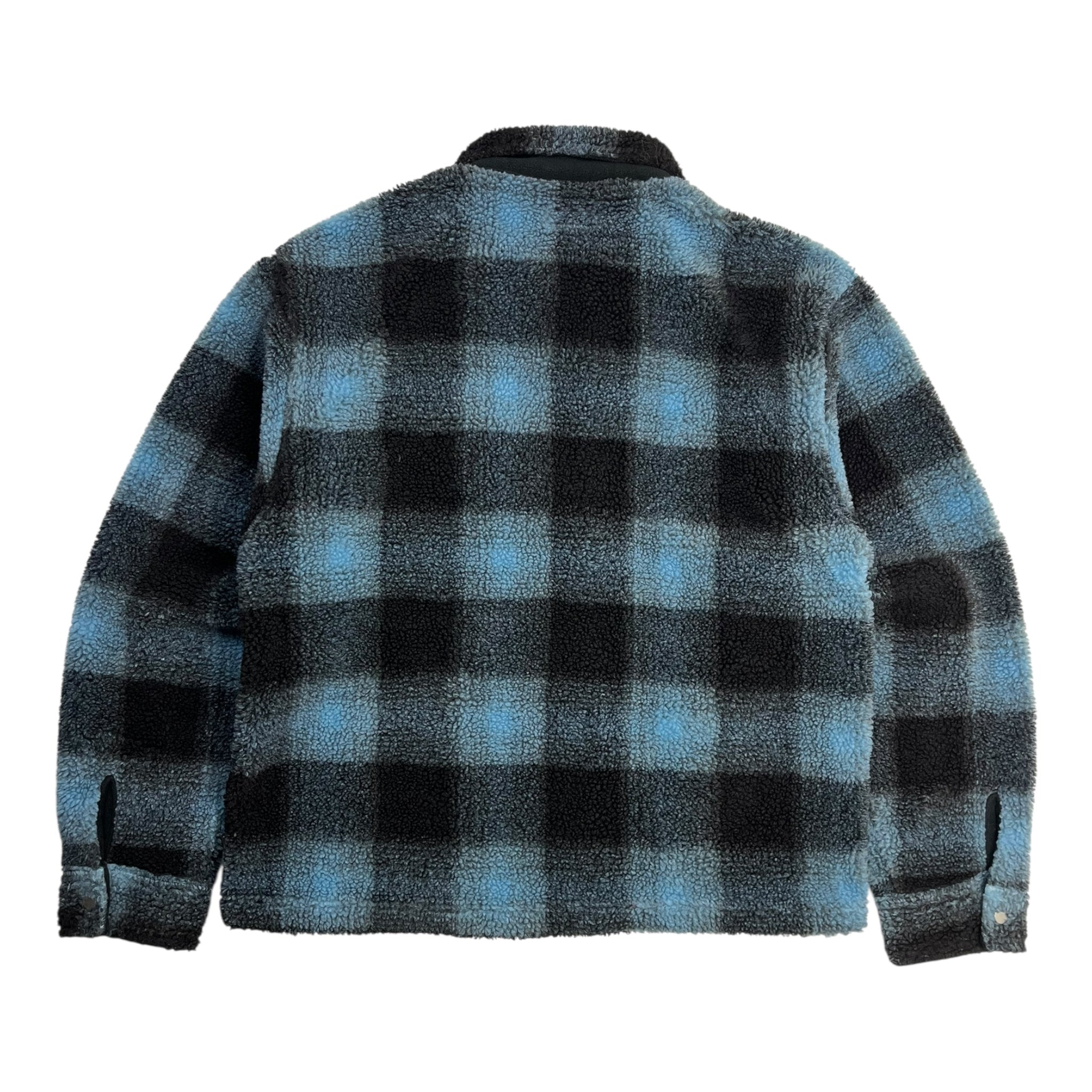 Stussy Shadow Plaid Jacket Navy
