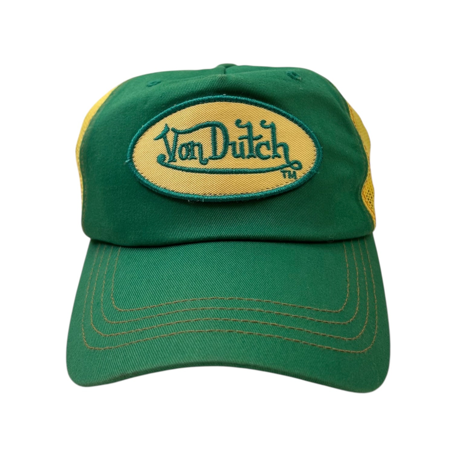Vintage Von Dutch Hat Green/Yellow