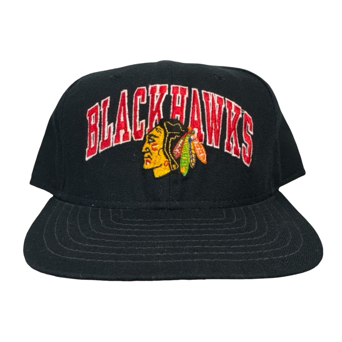 Vintage Chicago Blackhawks Arch Spellout New Era NHL Hat