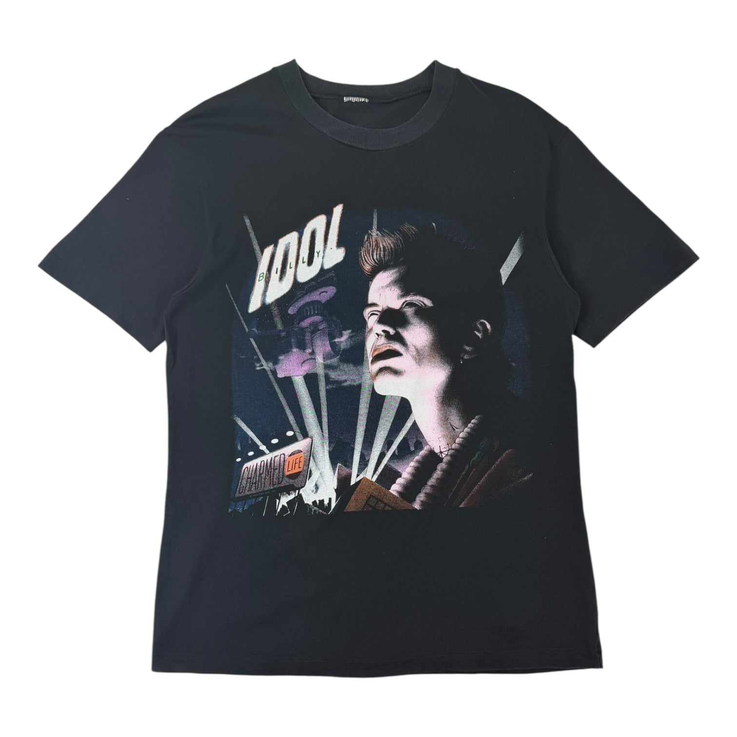 Vintage 1989/1990 Billy Idol Charmed Life T-Shirt Black
