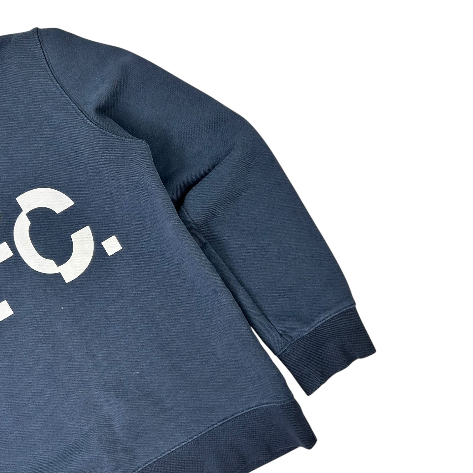 A.P.C. Decale or V.P.C. Logo Crewneck Navy
