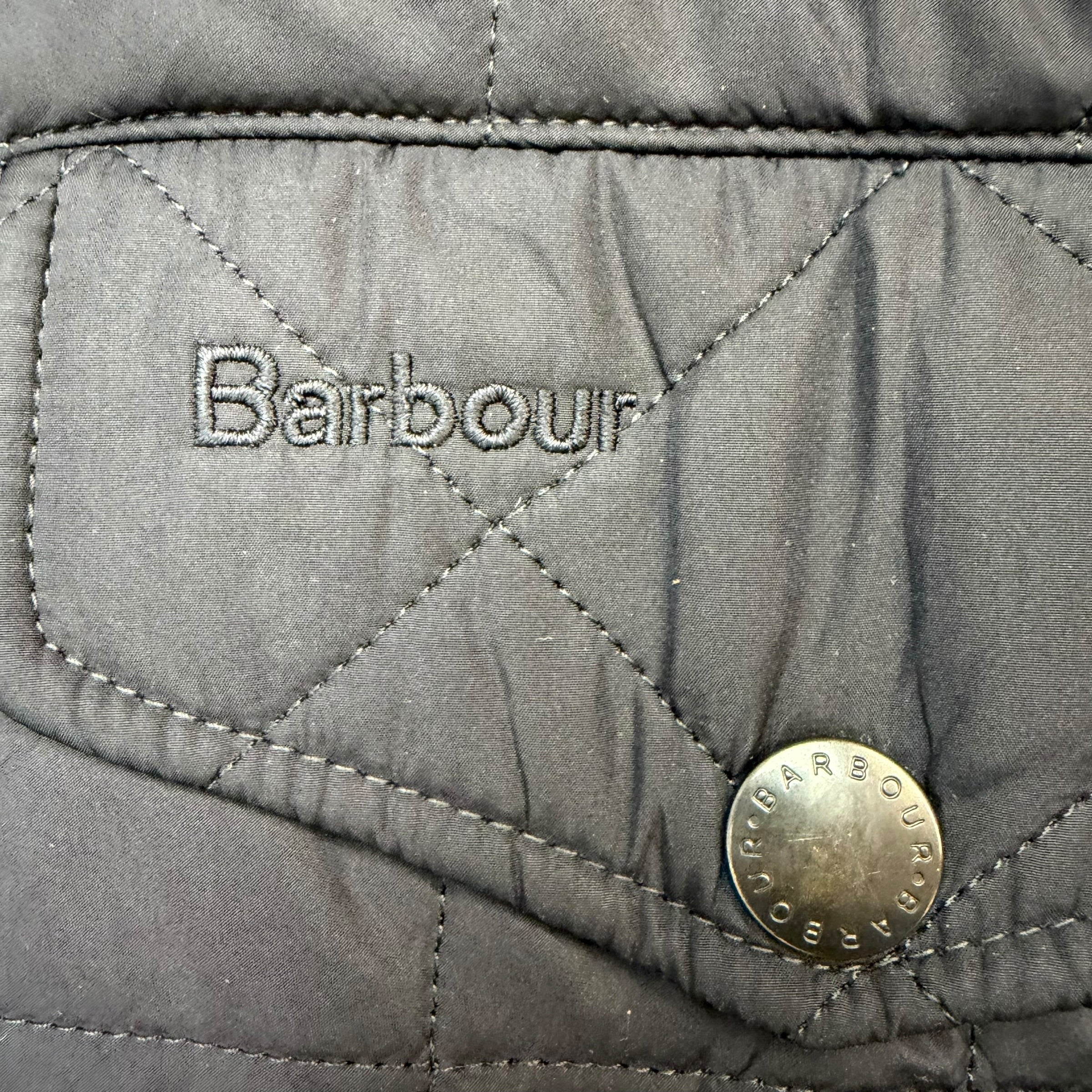 Vintage Barbour Quilted Jacket Black