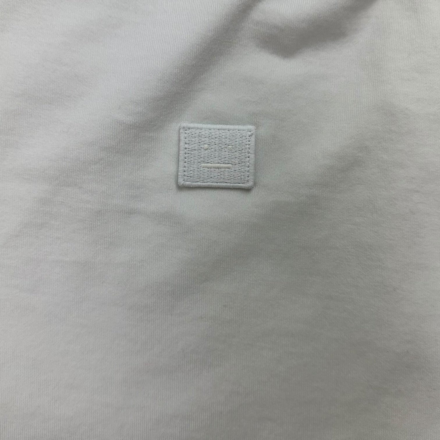 Acne Studios Nash Face L/S Tee White