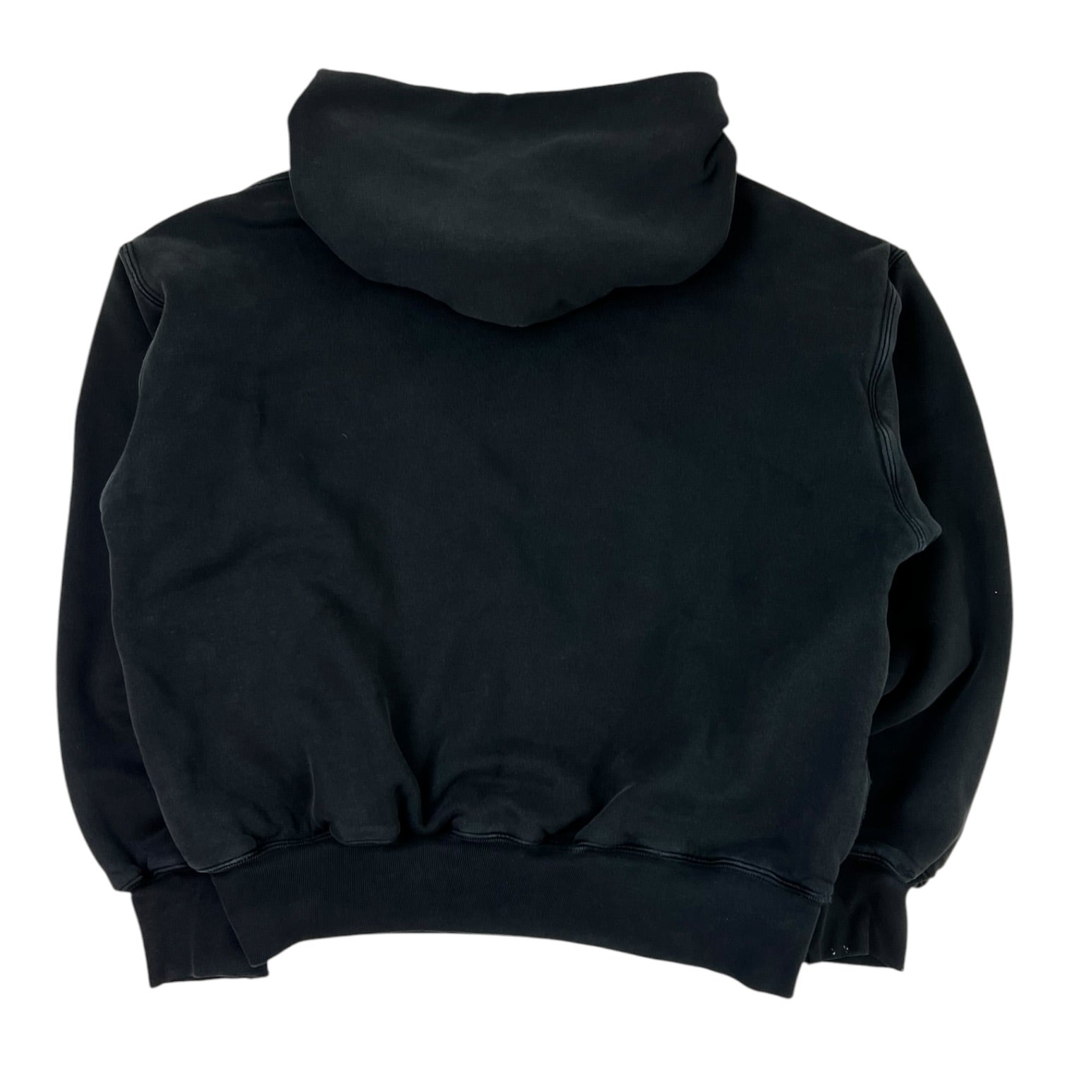 Yeezy GAP Engineered Balenciaga Washed Black Hooded Sweatshirt