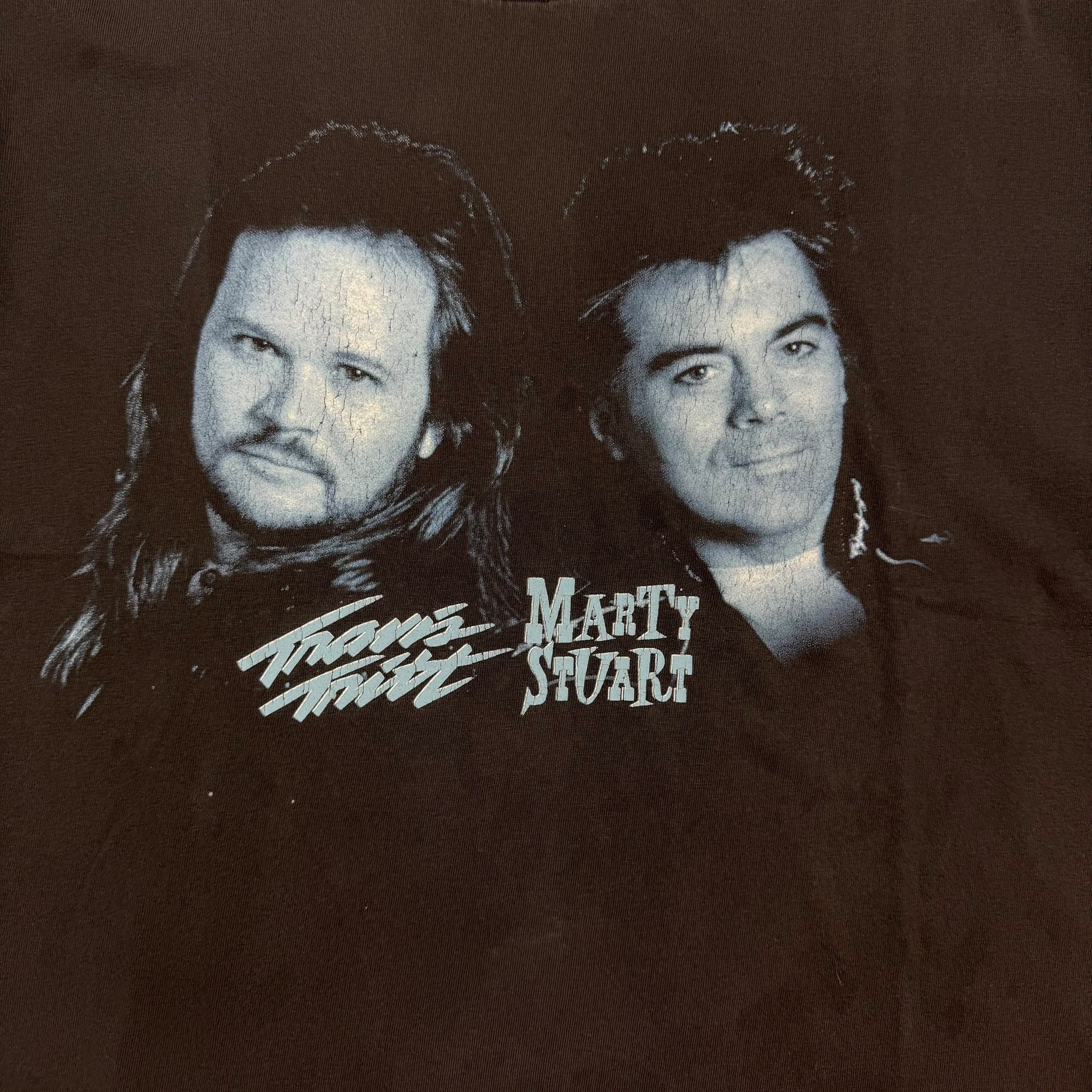 1996 Double Trouble Tour Travis Tritt & Marty Stuart Tee Black