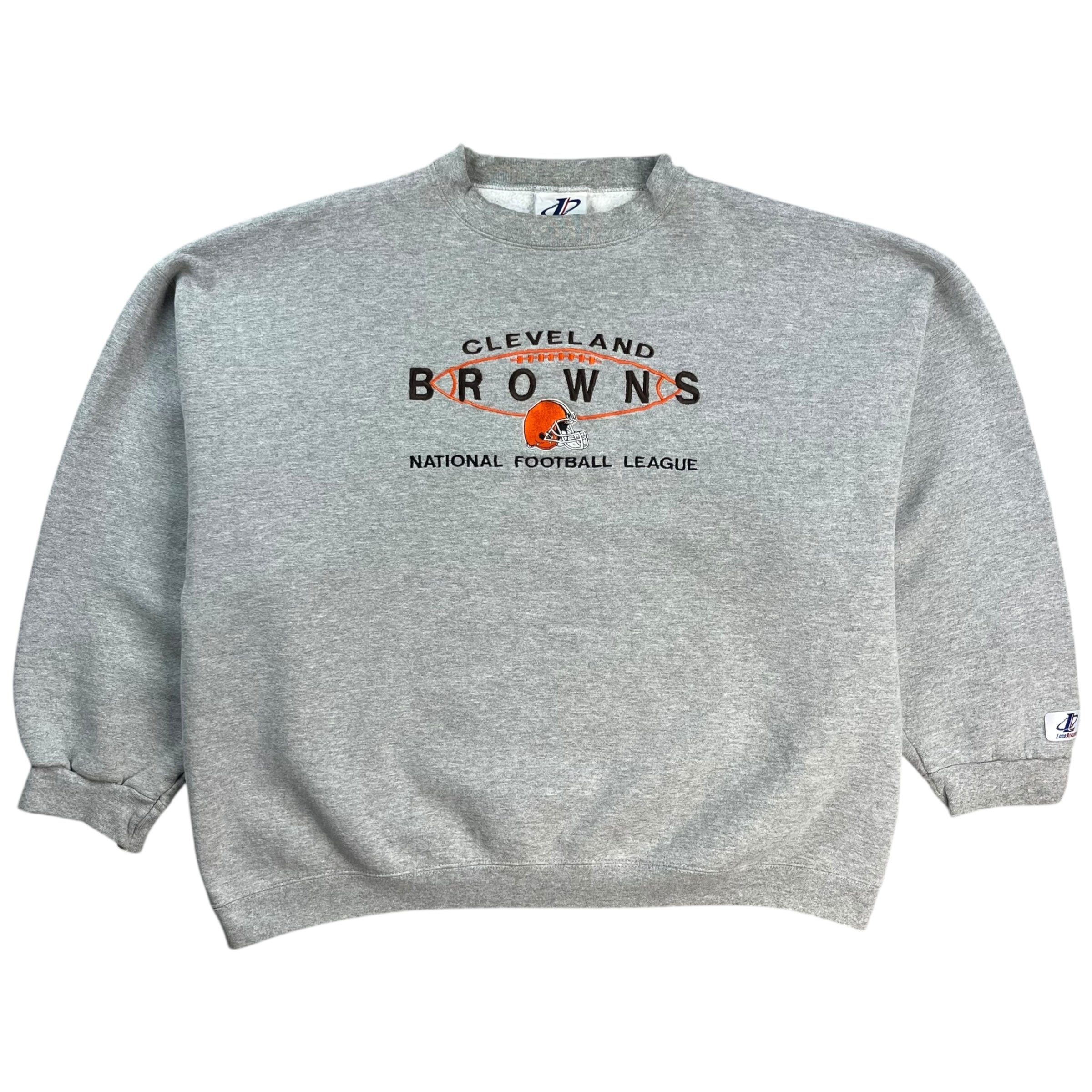 Vintage Cleveland Browns Crewneck Light Grey