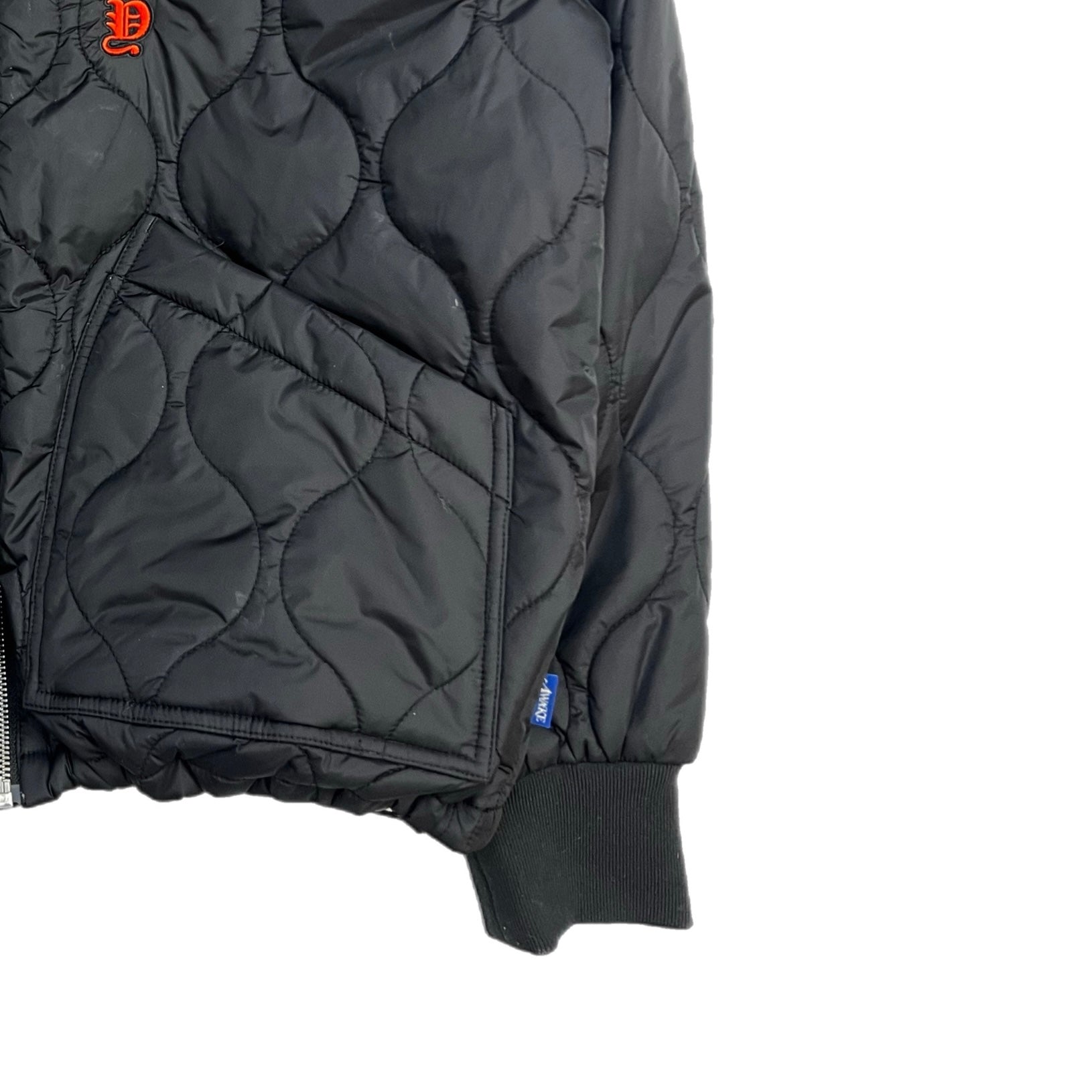 Awake NY Cobra Quilted Bomber Black
