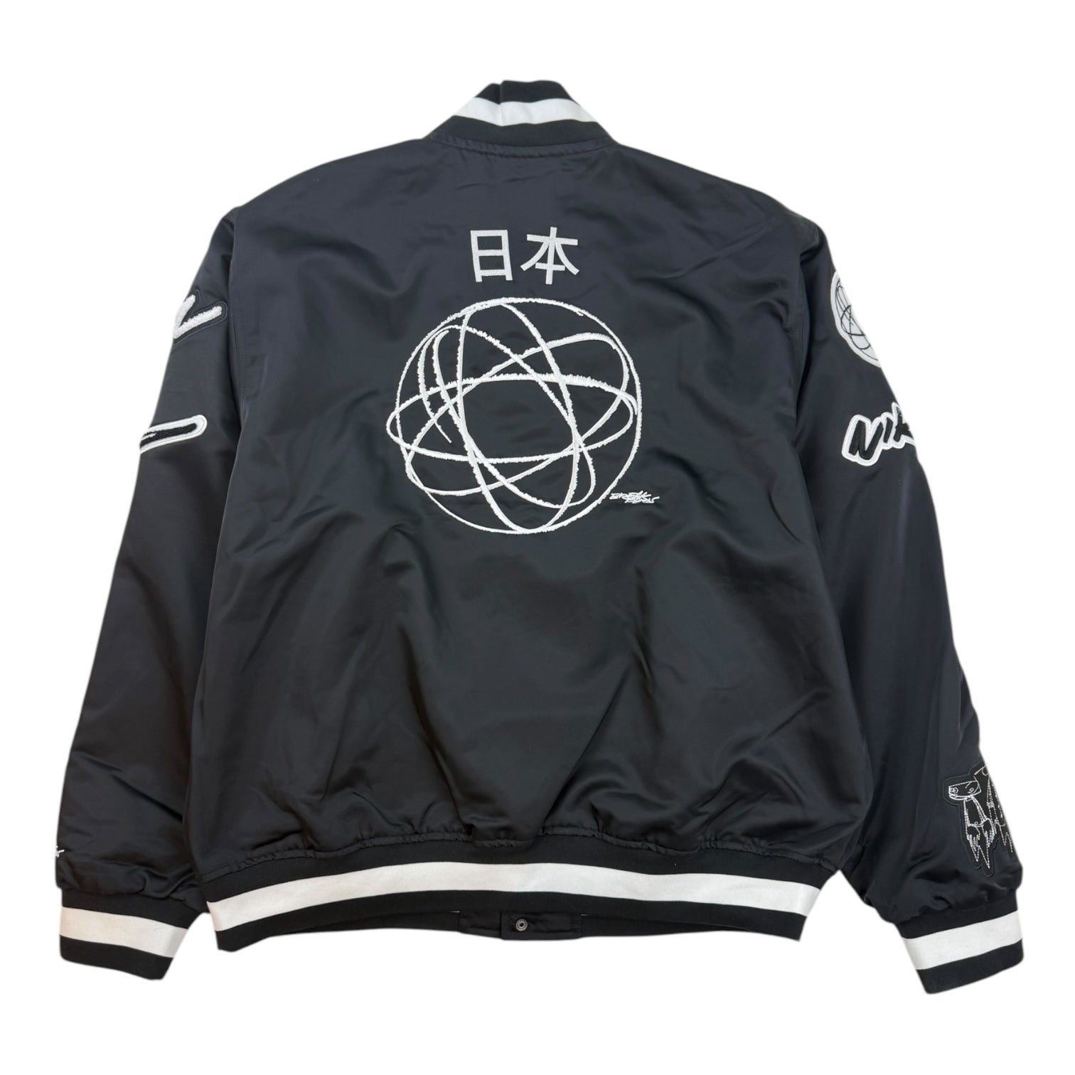 Nike x Futura Japan Exclusive Dugout Satin Jacket Black