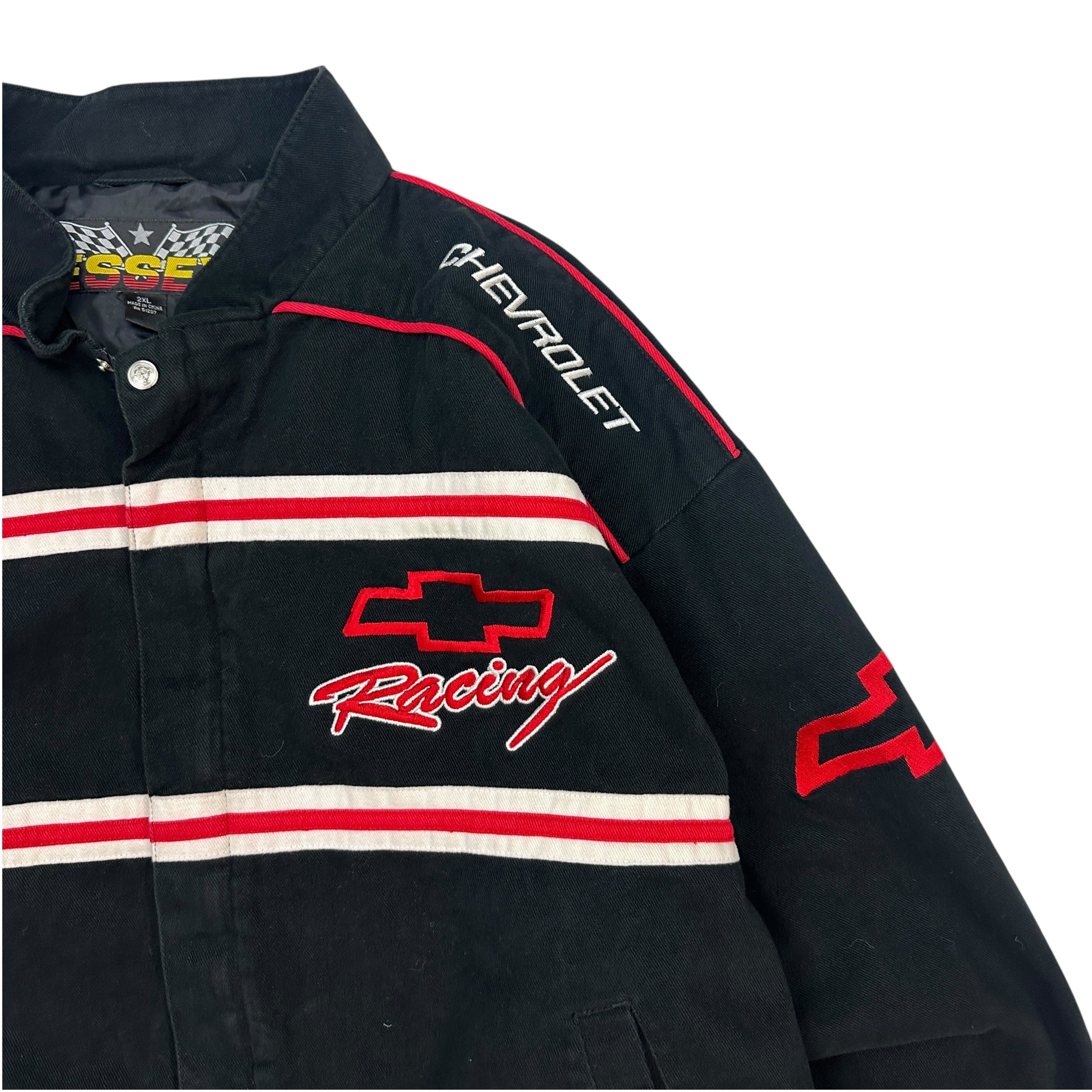 Vintage Nascar Chevrolet Racing Jacket Black/Red