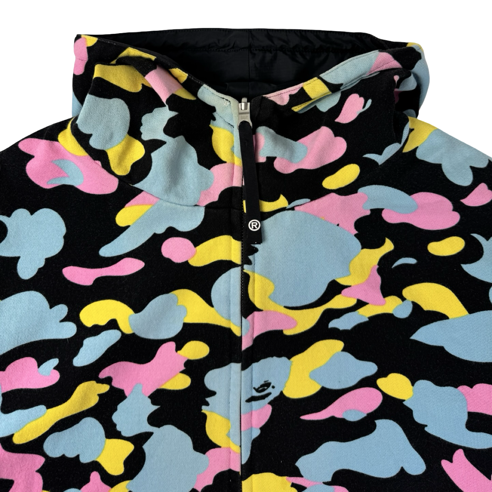 BAPE Reversible Zip Jacket Cotton Candy Black