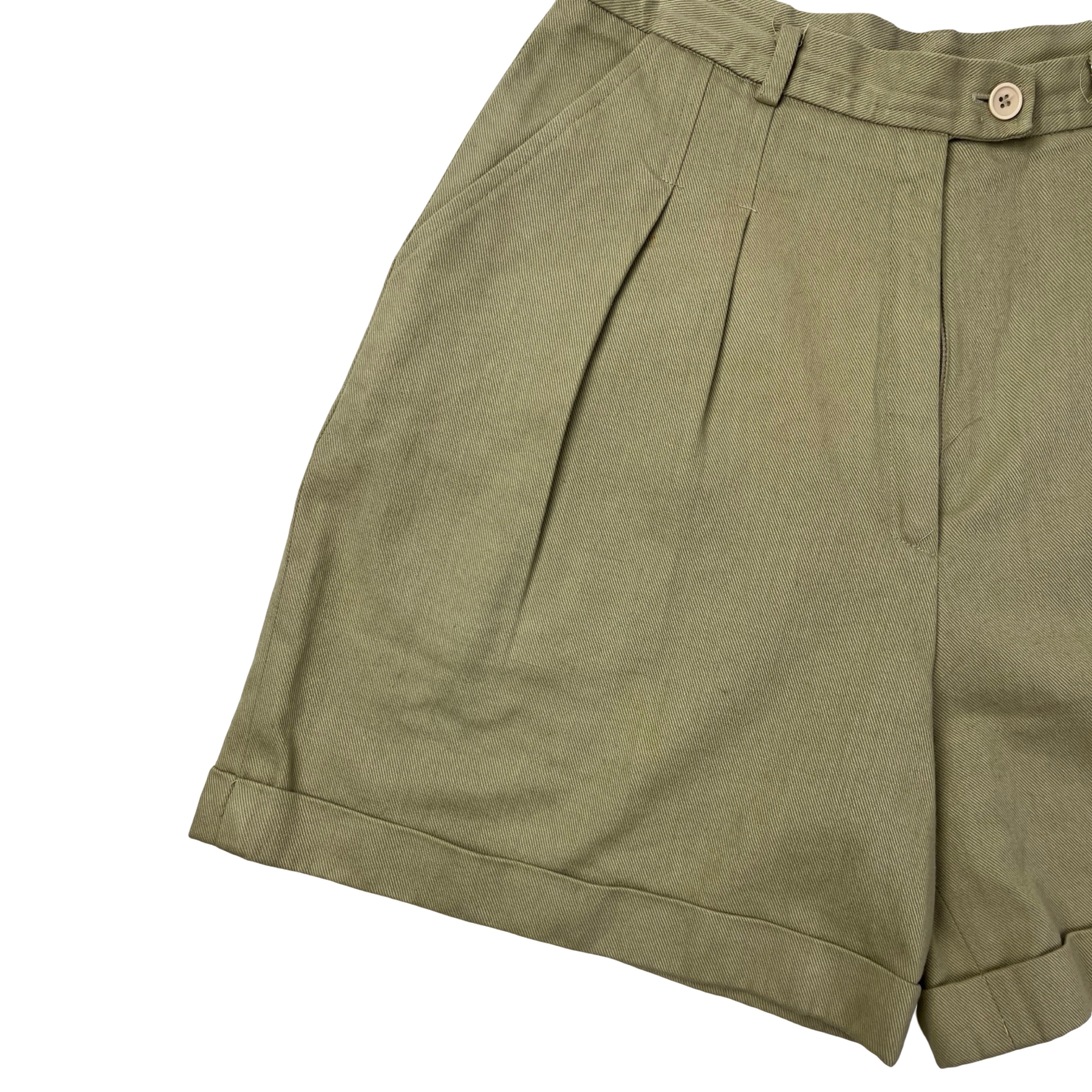 (W) Vintage YSL Sportswear Double Pleated Safari Shorts