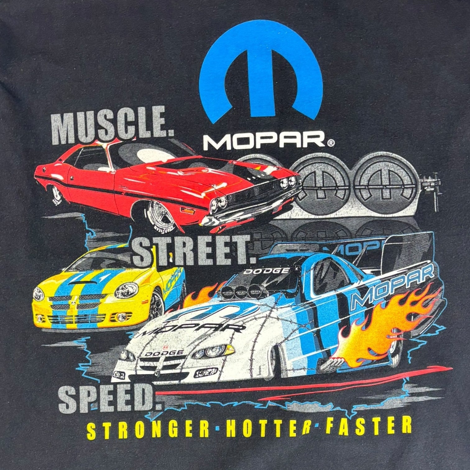 Vintage Mopar “Muscle Street Speed” L/S T-Shirt Black