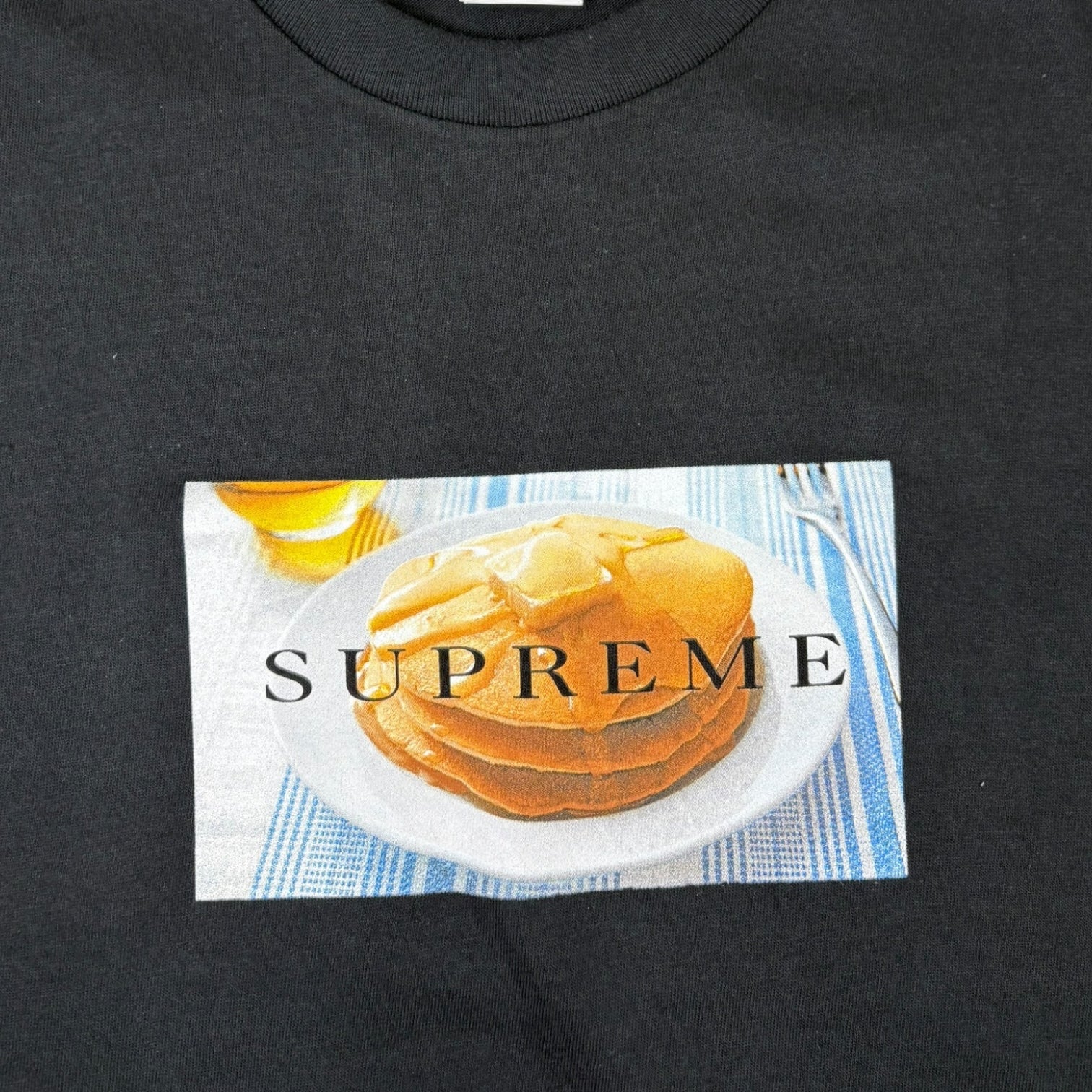 Supreme SS25 Pancakes T-Shirt Black