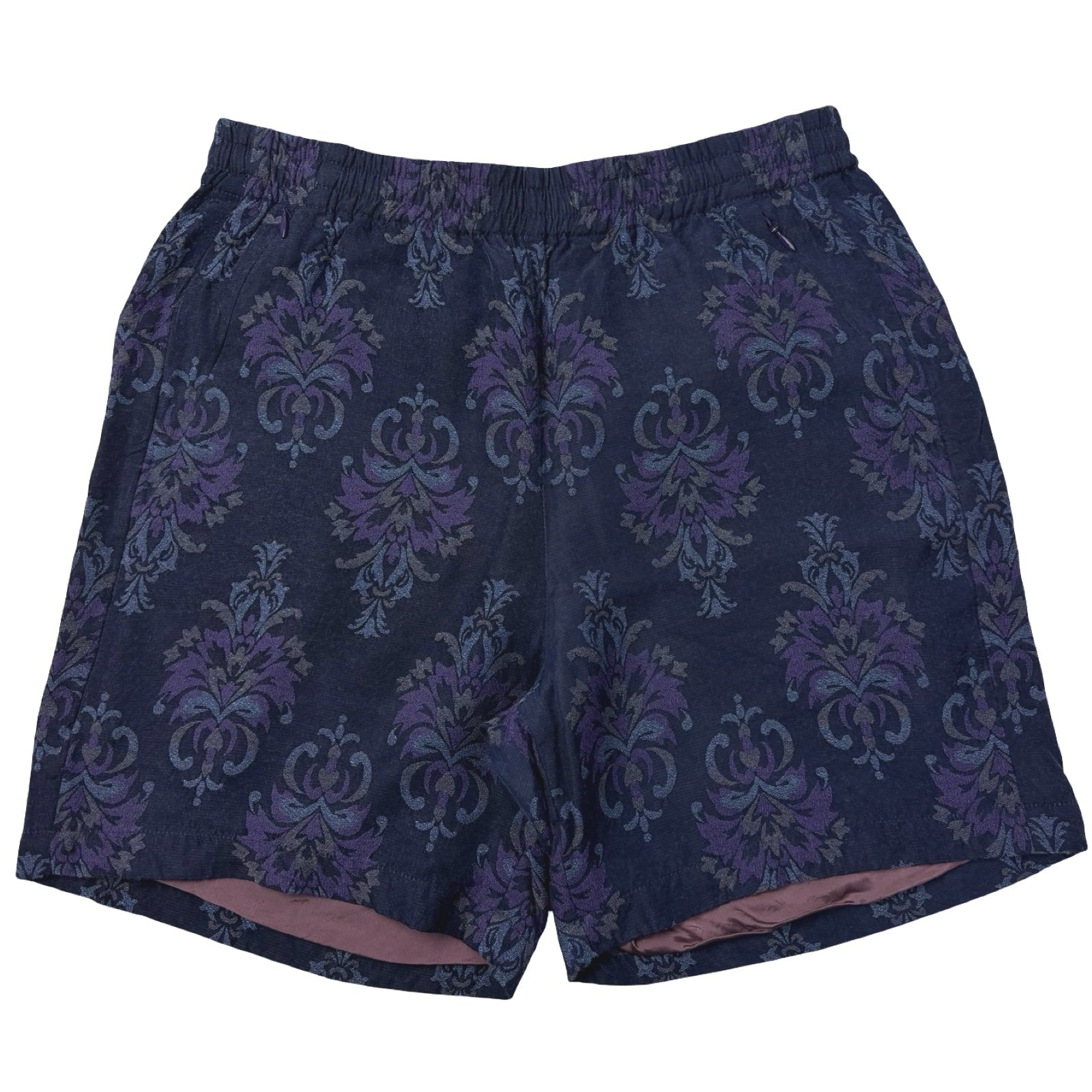 Needles Ornamental Jacquard Shorts Navy