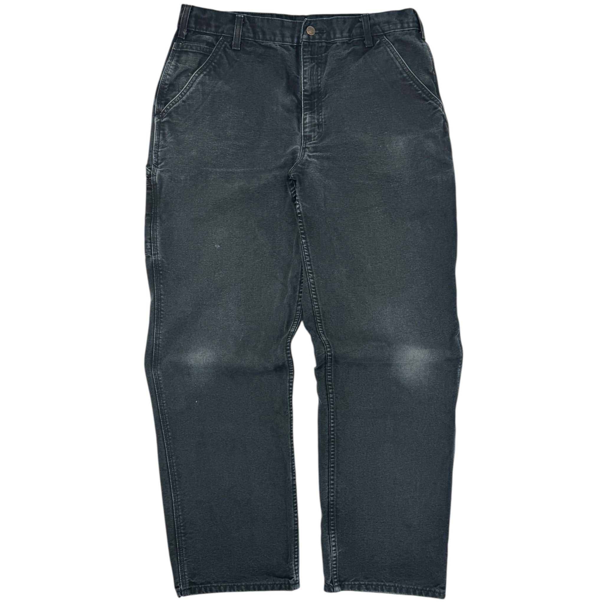 Vintage Carhartt Canvas Carpenter Bottoms Faded Black