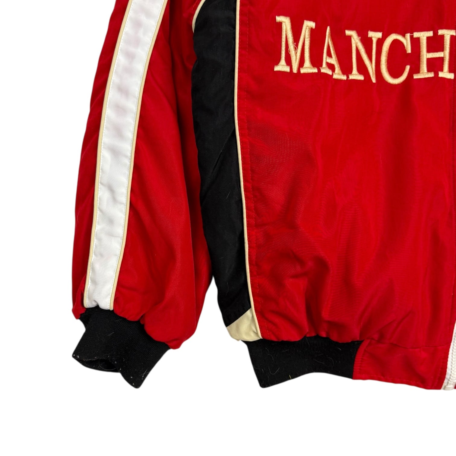 Vintage Manchester United Football Jacket Red