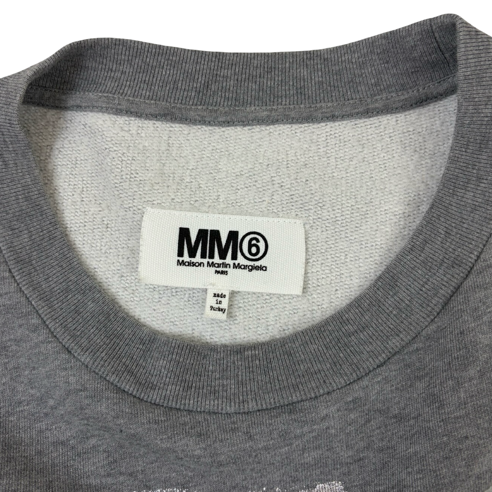MM6 Maison Margiela Foil Stripe Sweatshirt Grey