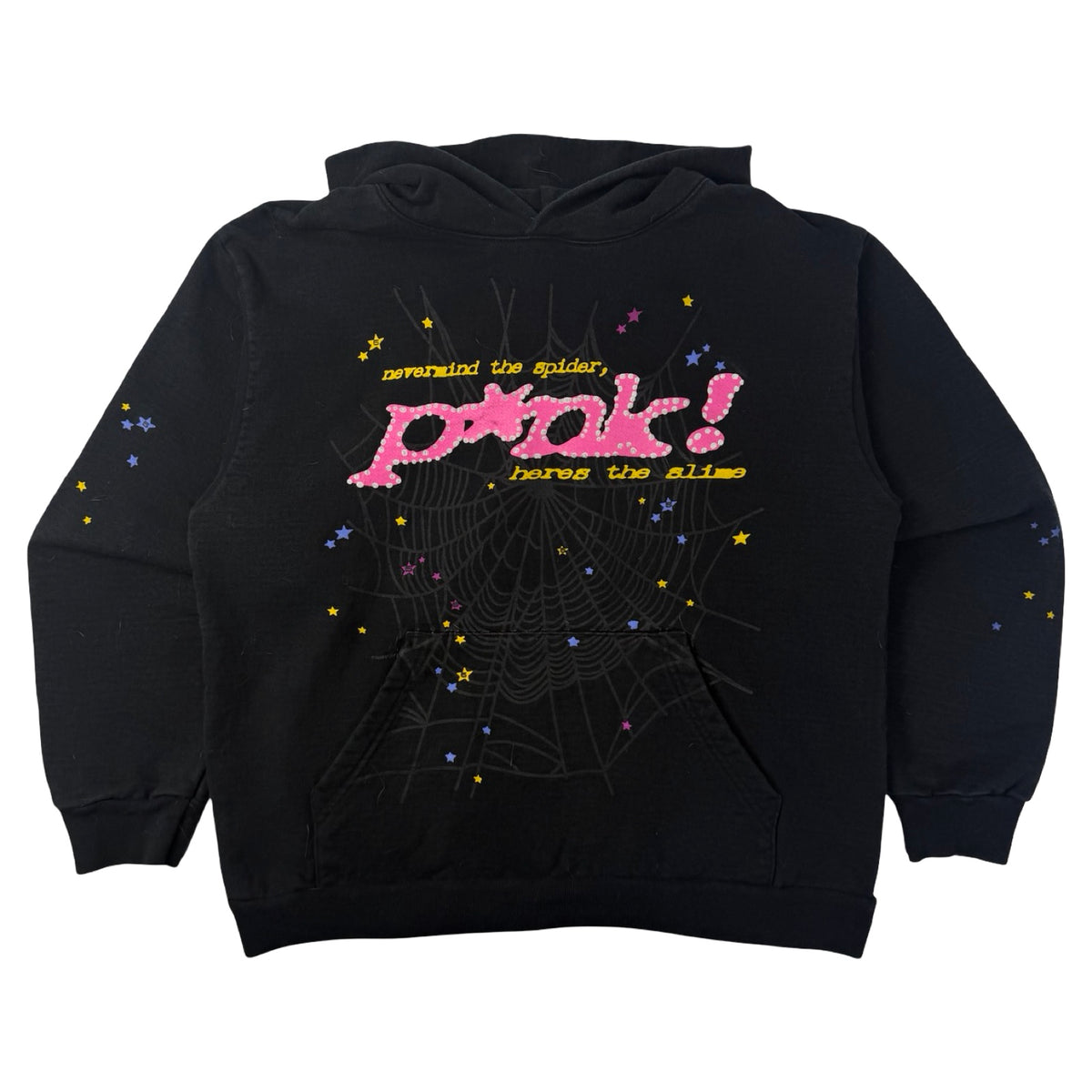 Sp5der P*NK Hoodie Black